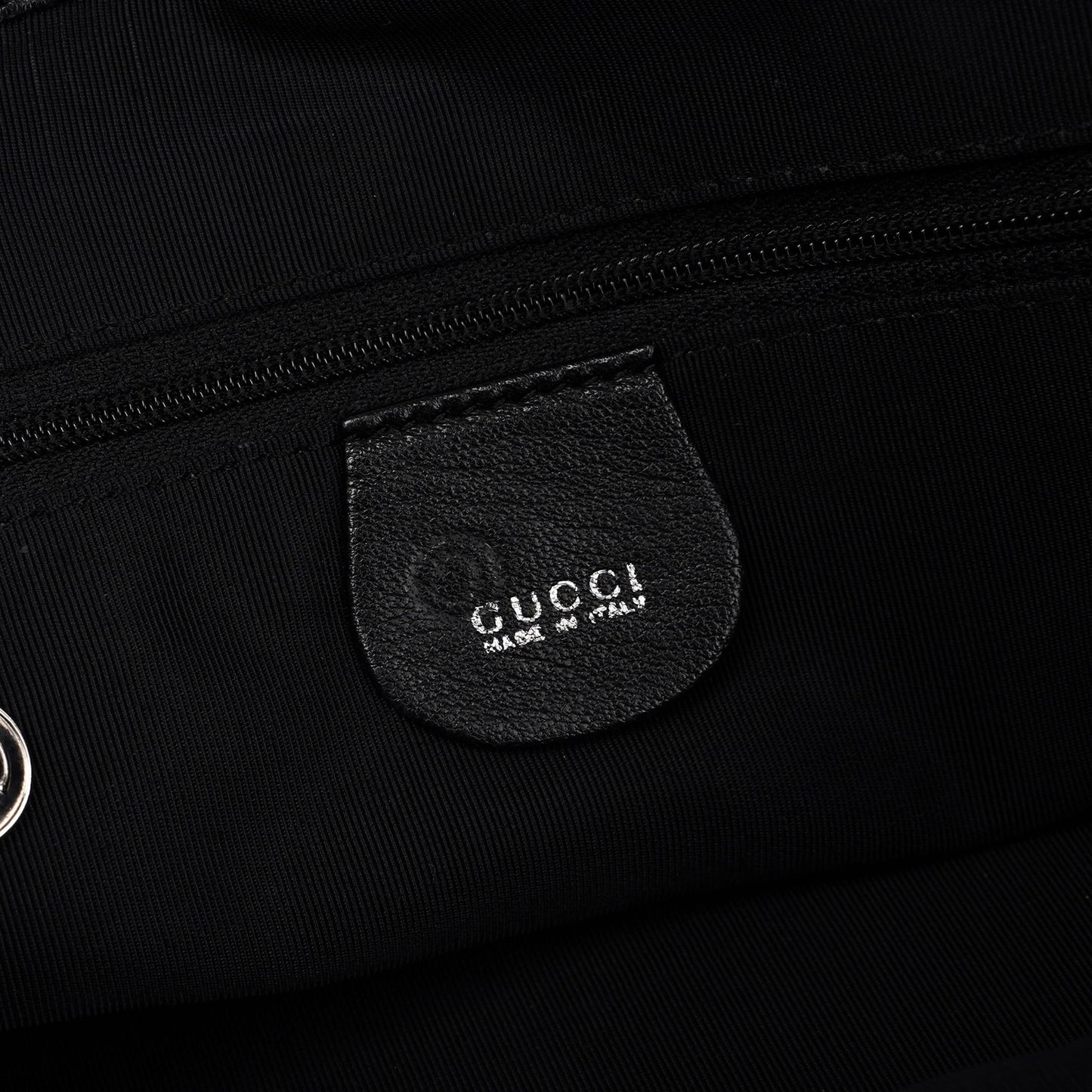 Black Calfskin Bamboo 2-Way Bag