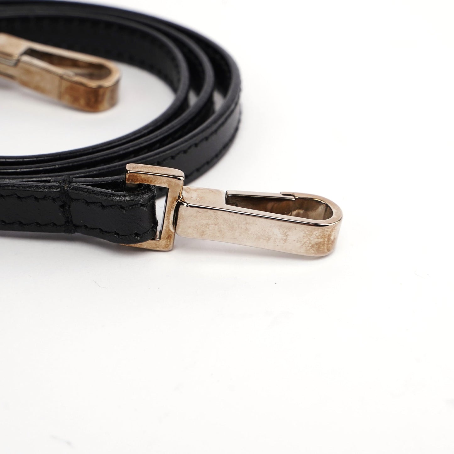 Black Calfskin Bamboo 2-Way Tote