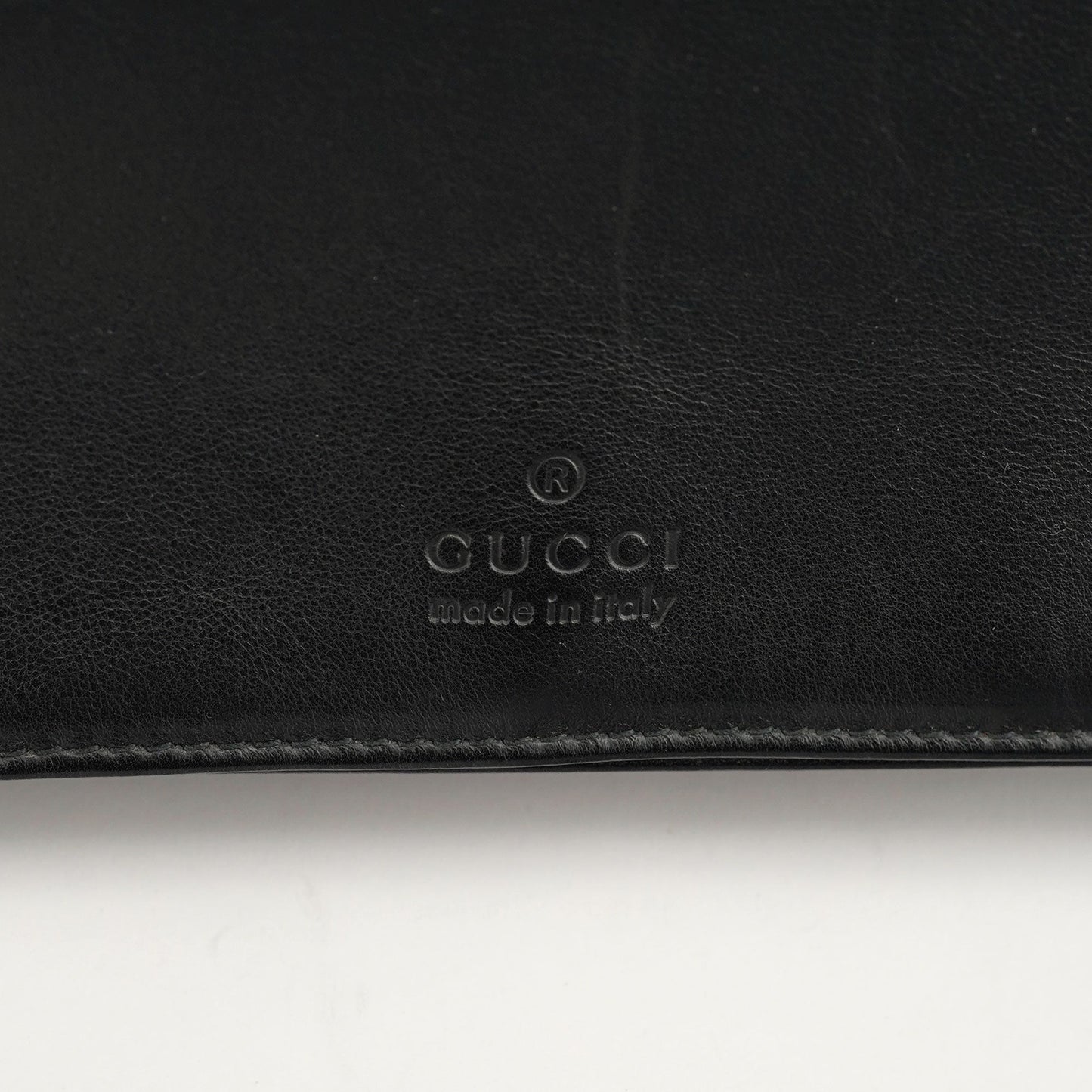 Black Calfskin Bamboo Flap Shoulder Bag