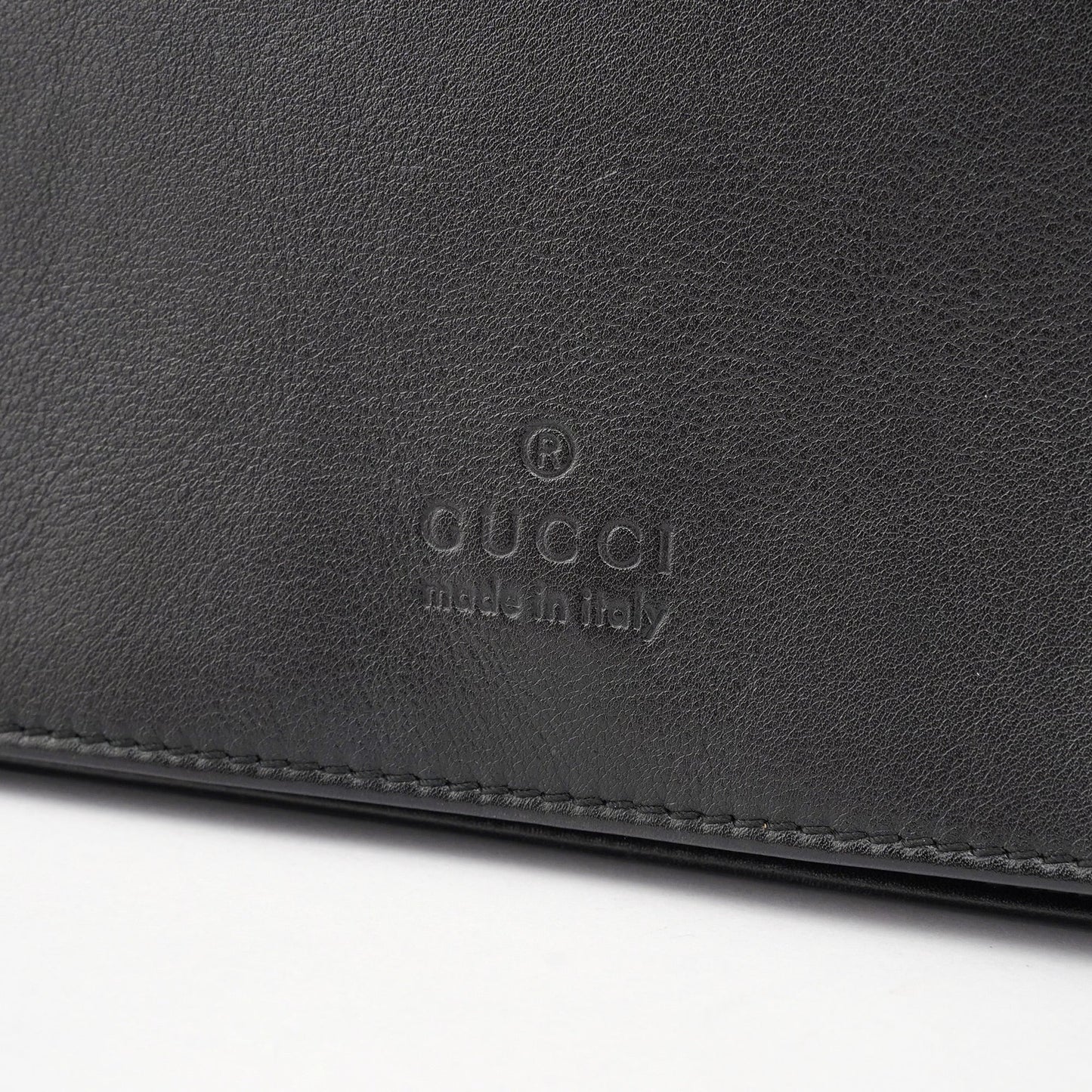 Black Calfskin Bamboo Flap Shoulder Bag