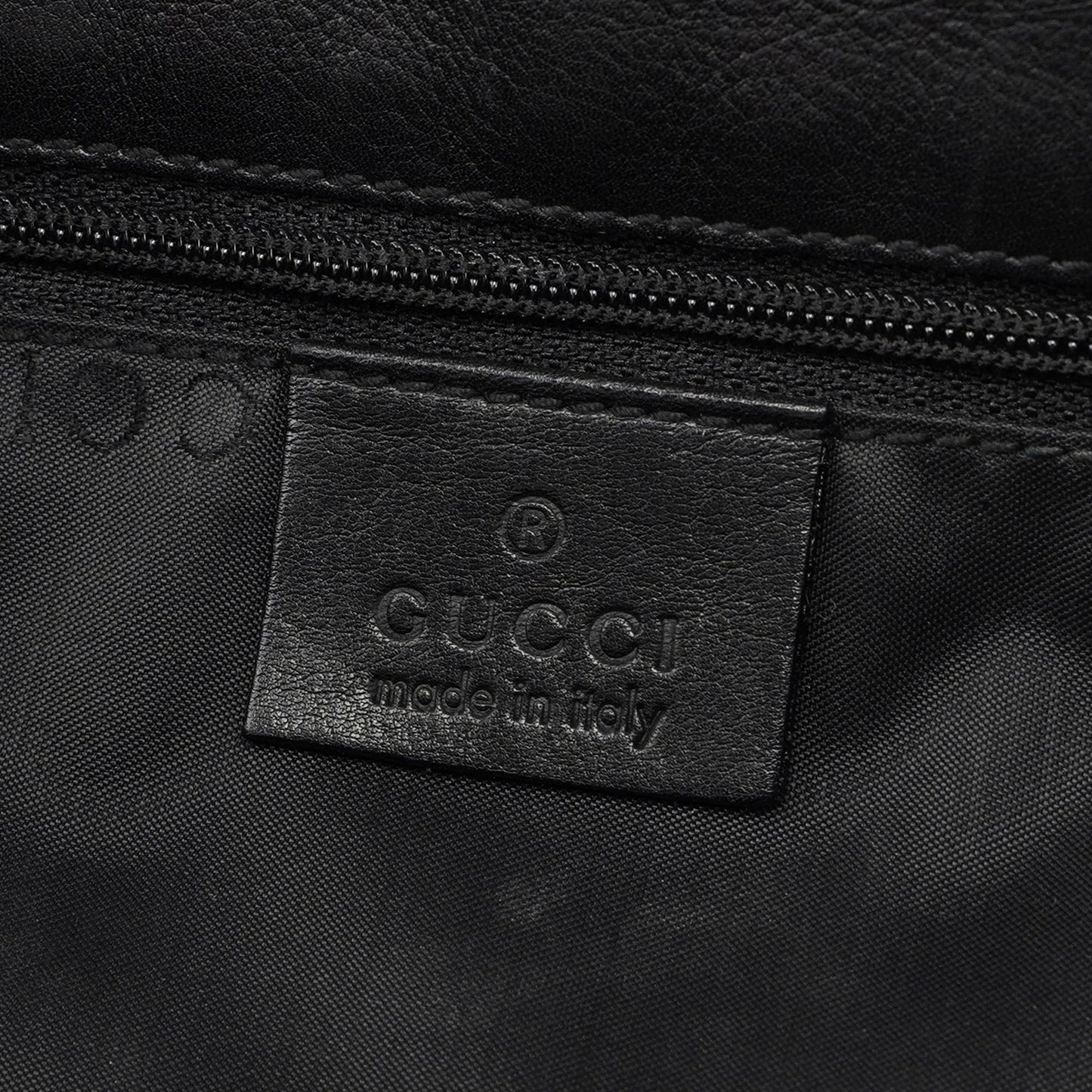 Black Calfskin Bamboo Flap Shoulder Bag