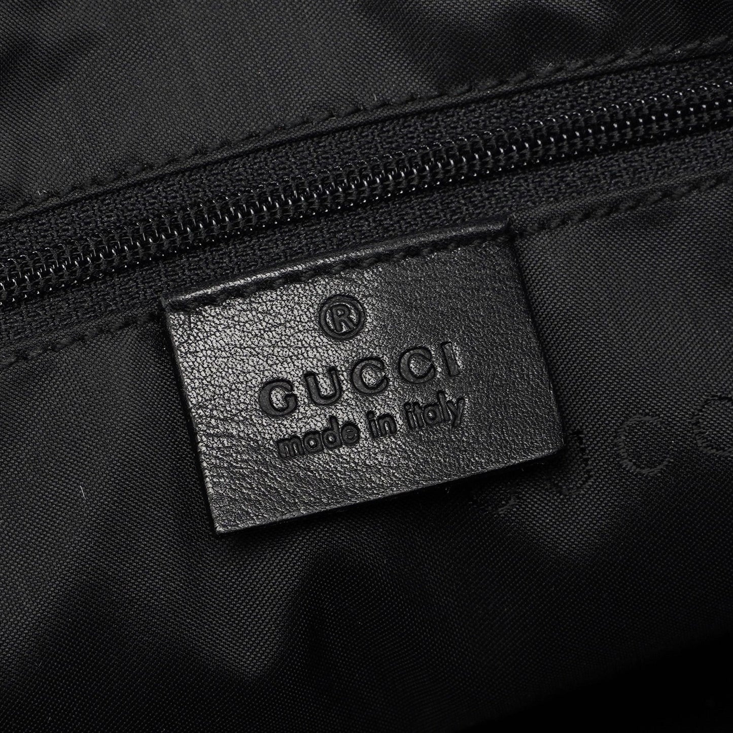 Black Calfskin Bamboo Shoulder Bag