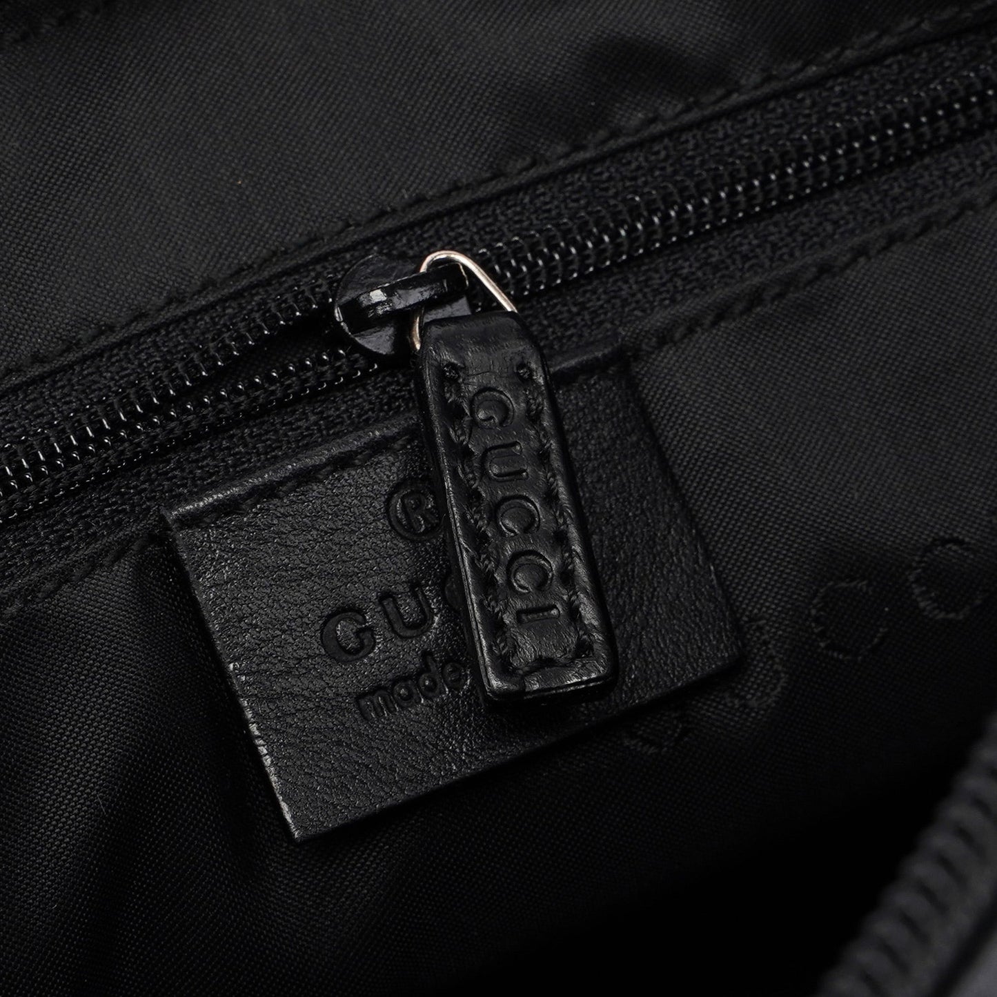 Black Calfskin Bamboo Shoulder Bag