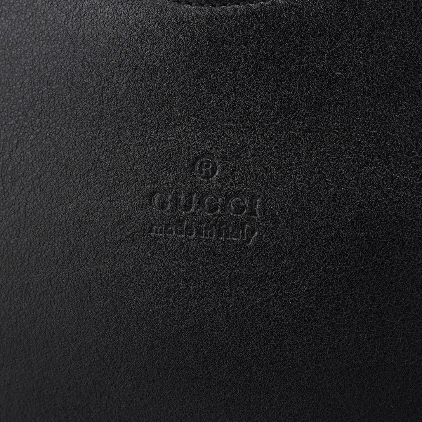 Black Calfskin Bamboo Shoulder Bag