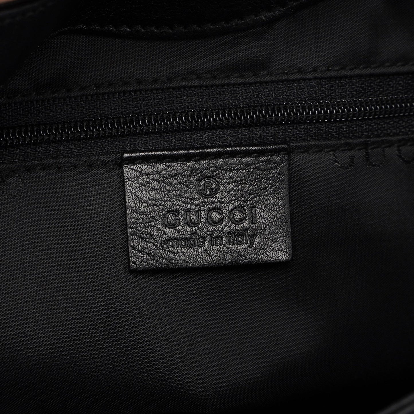 Black Calfskin Bamboo Shoulder Bag