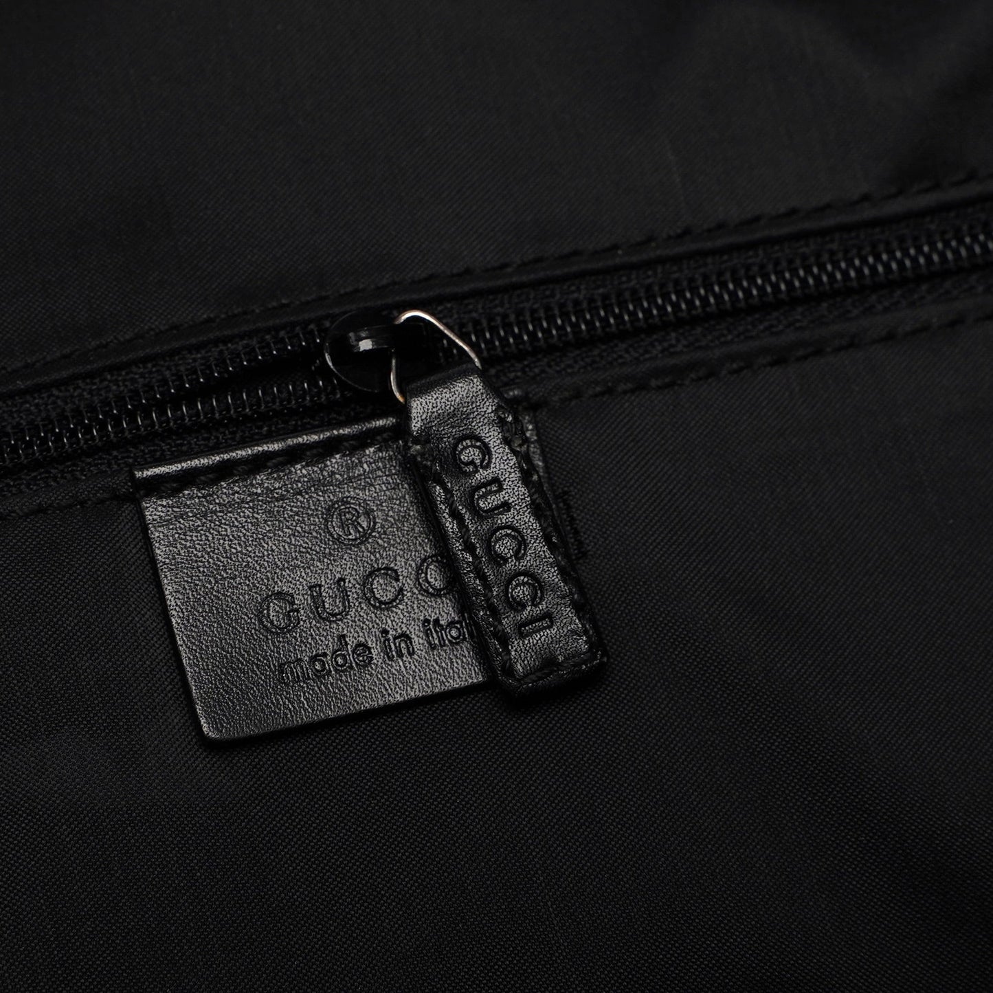 Black Calfskin Bamboo Shoulder Bag