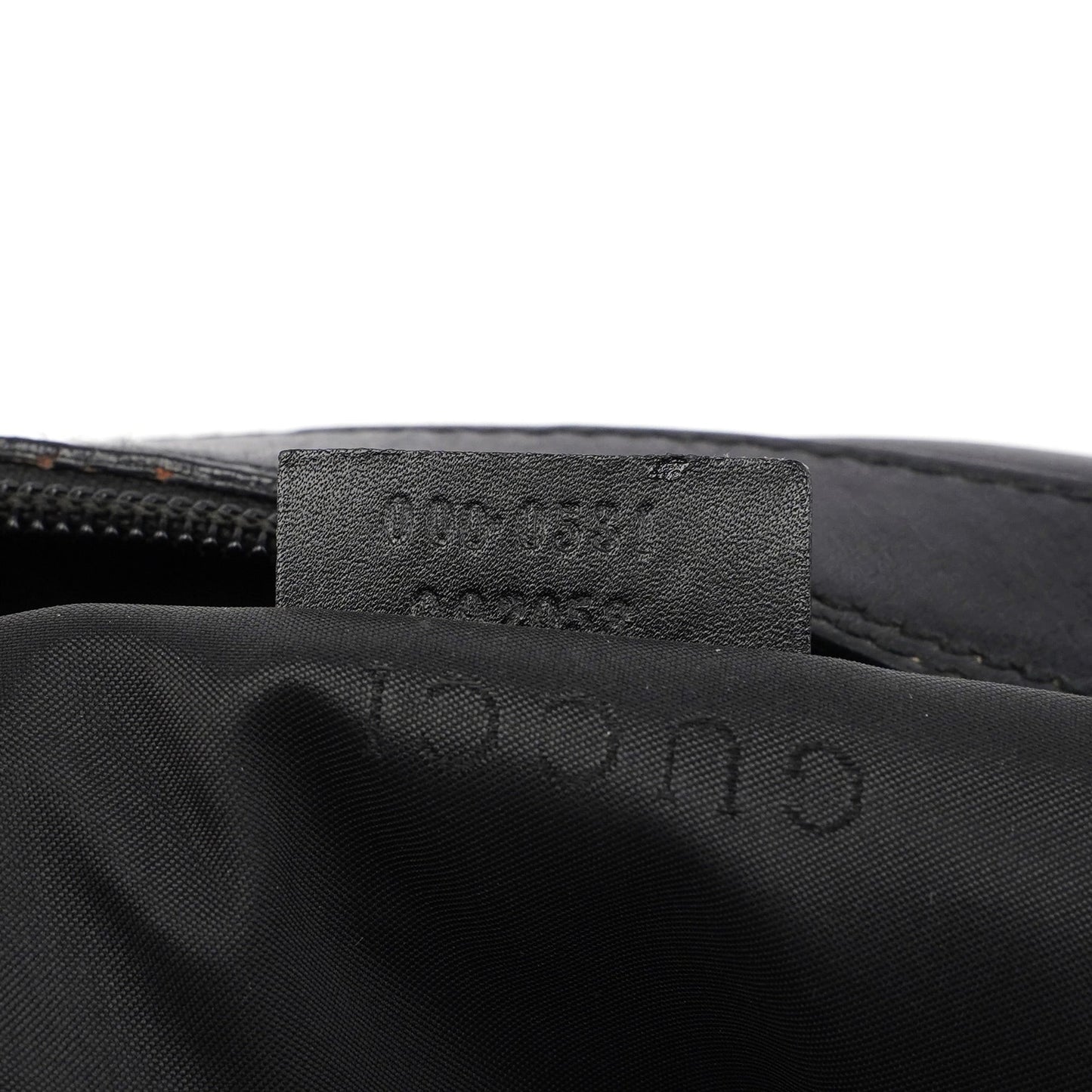 Black Calfskin Bamboo Shoulder Bag