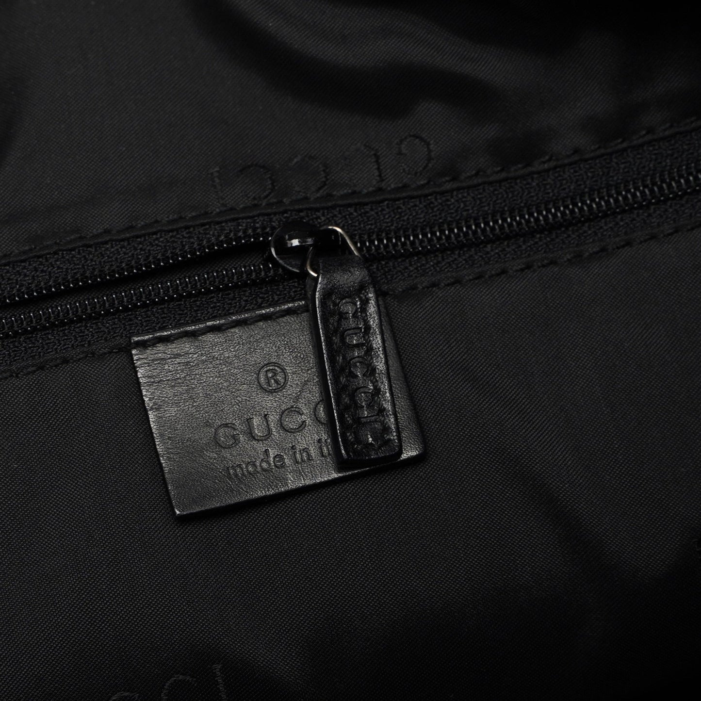 Black Calfskin Bamboo Shoulder Bag