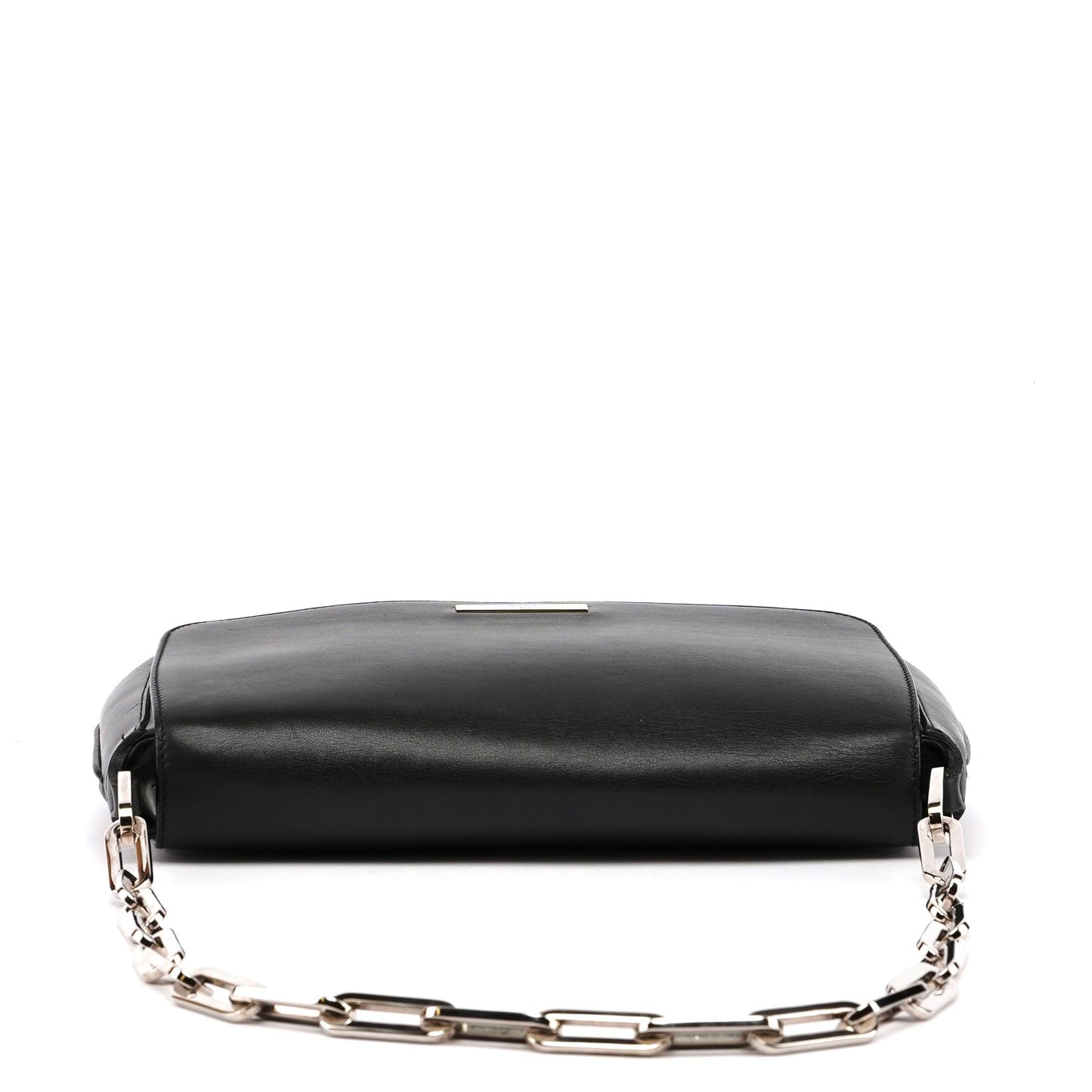 Black Calfskin Chain Bag