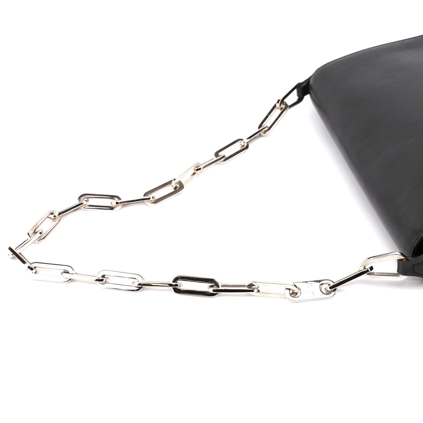Black Calfskin Chain Bag