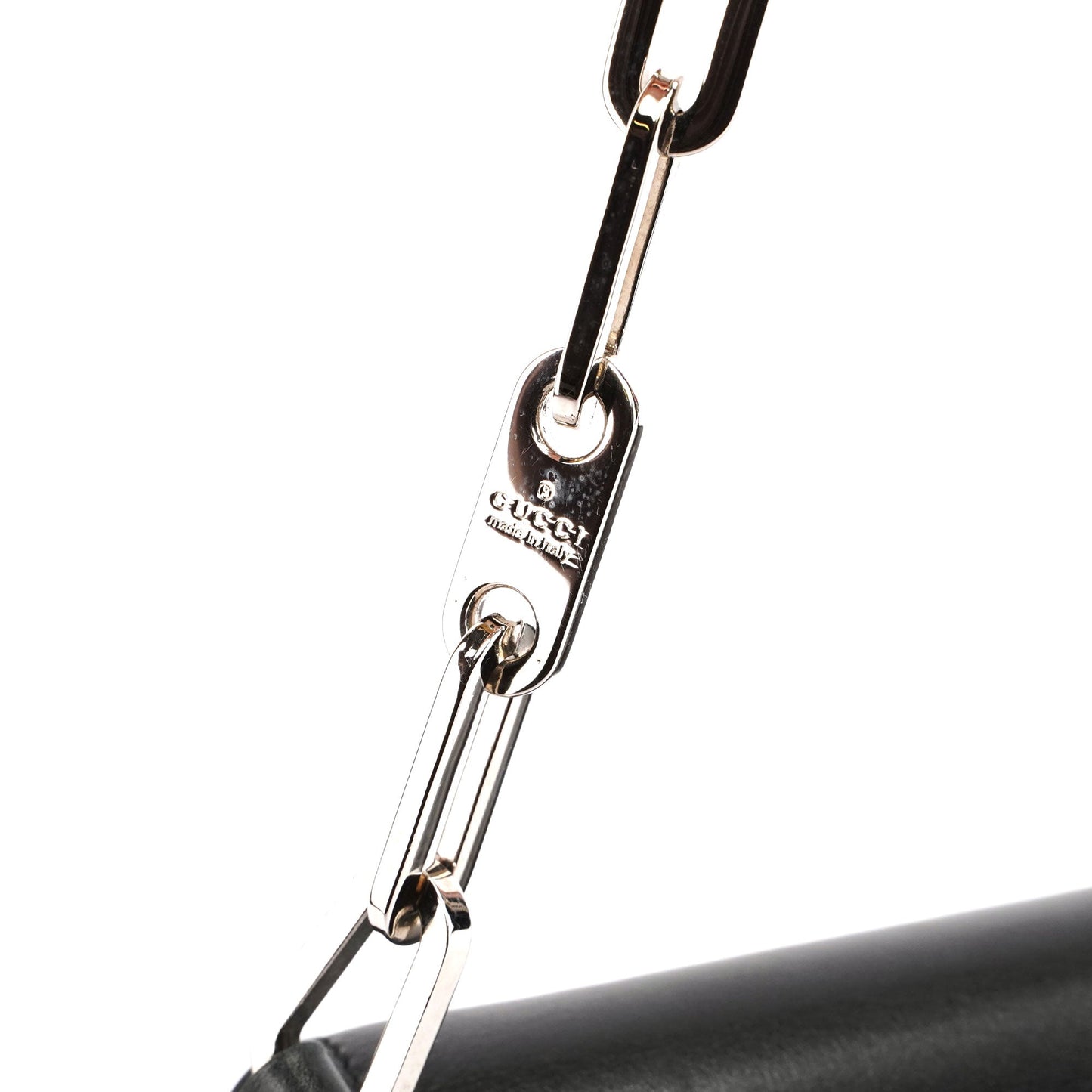 Black Calfskin Chain Bag