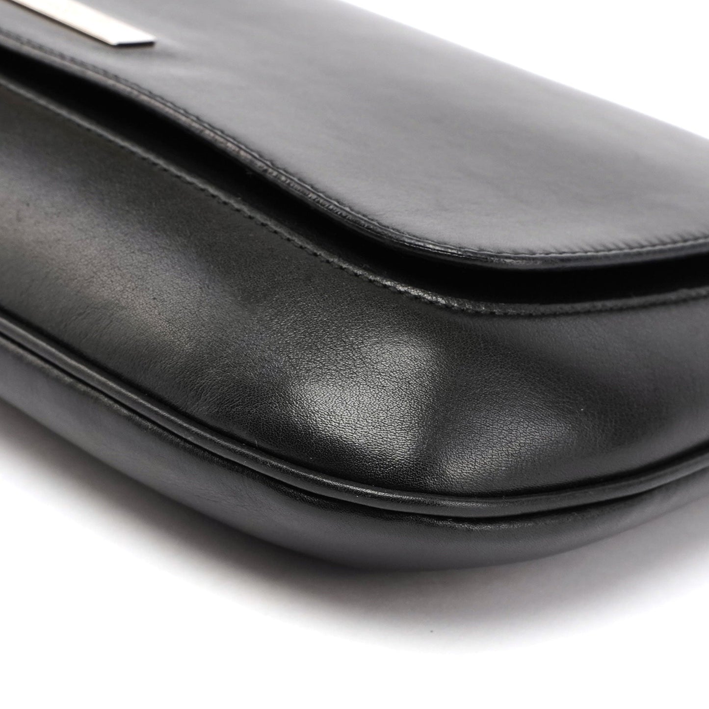 Black Calfskin Chain Bag