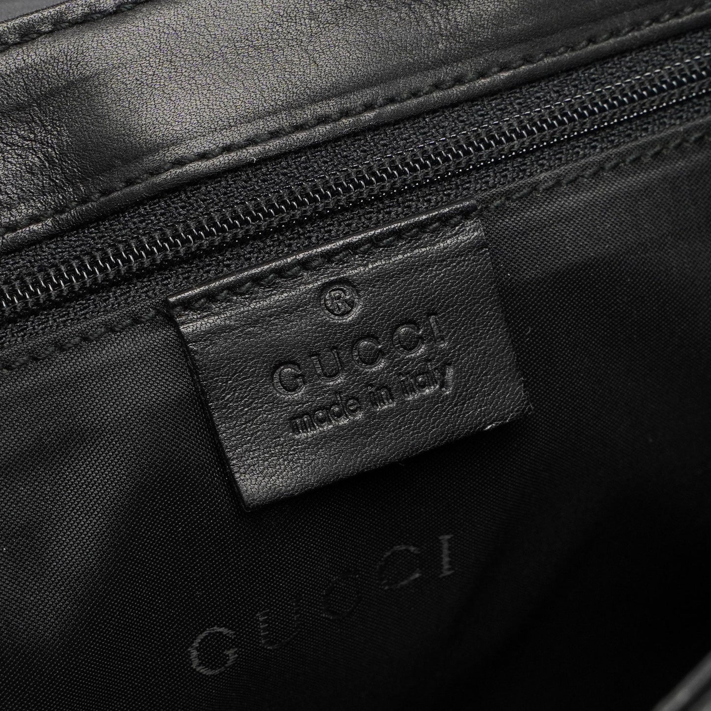 Black Calfskin Chain Bag