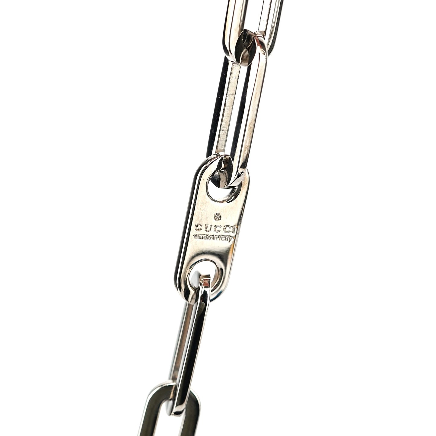 Black Calfskin Drawstring Chain Shoulder Bag