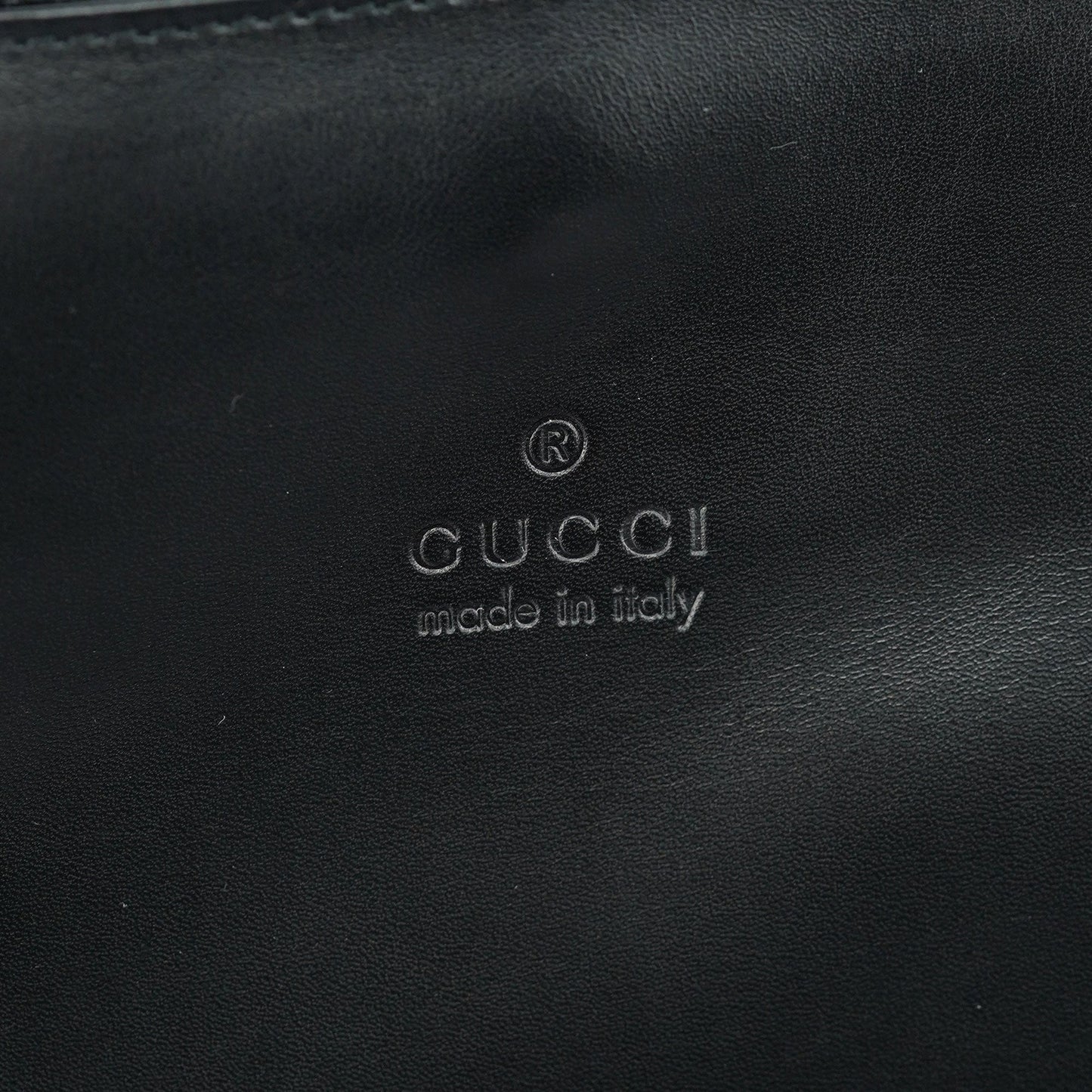 Black Calfskin Hobo Shoulder Bag