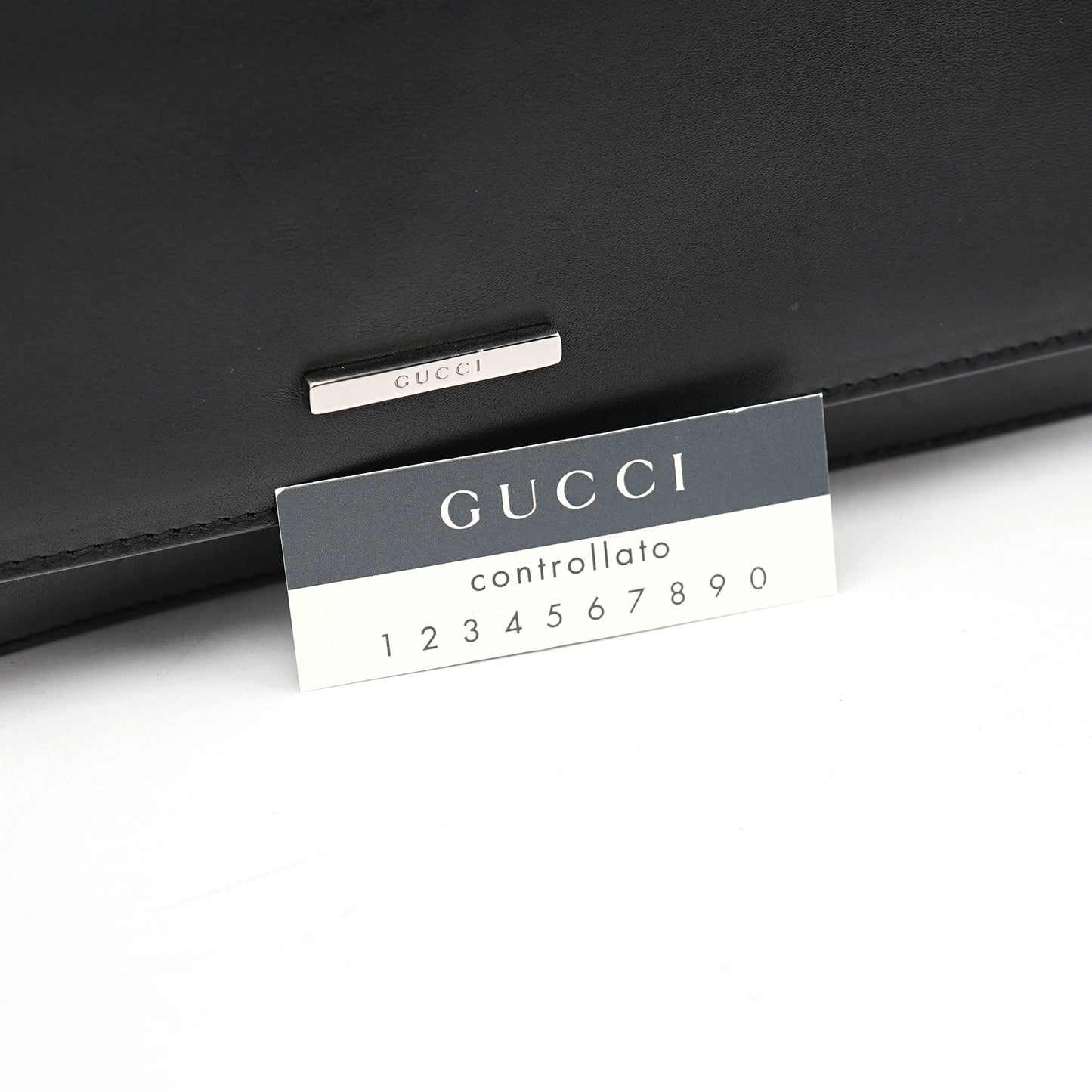 Black Calfskin Hobo Shoulder Bag