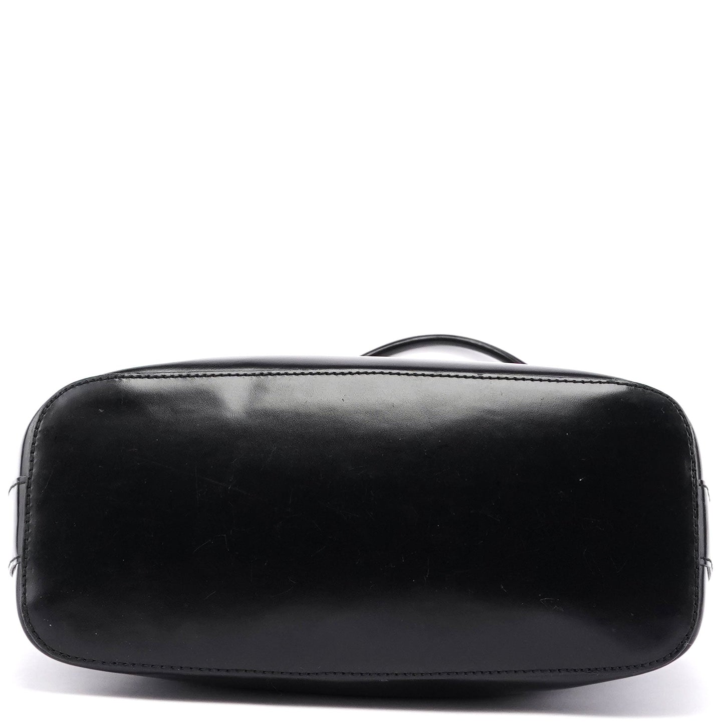 Black Calfskin Hobo Shoulder Bag