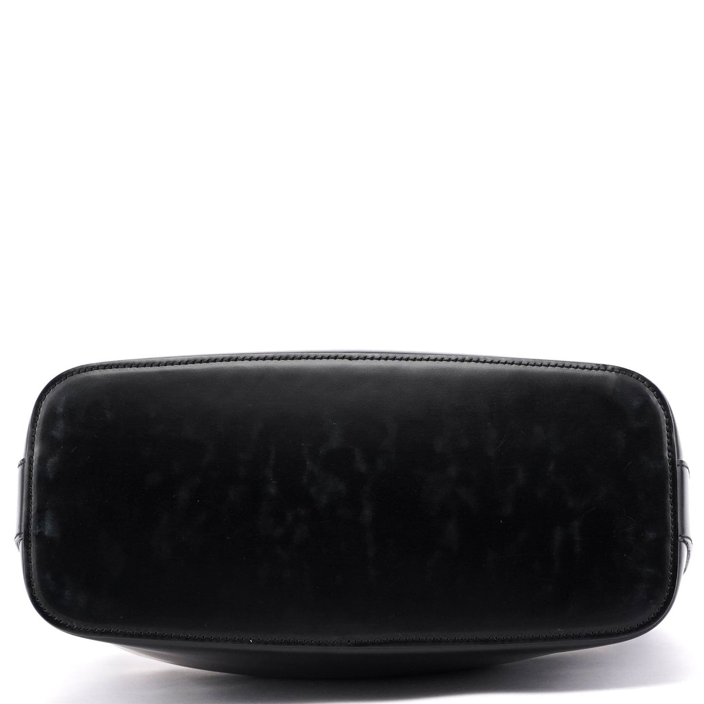 Black Calfskin Hobo Shoulder Bag