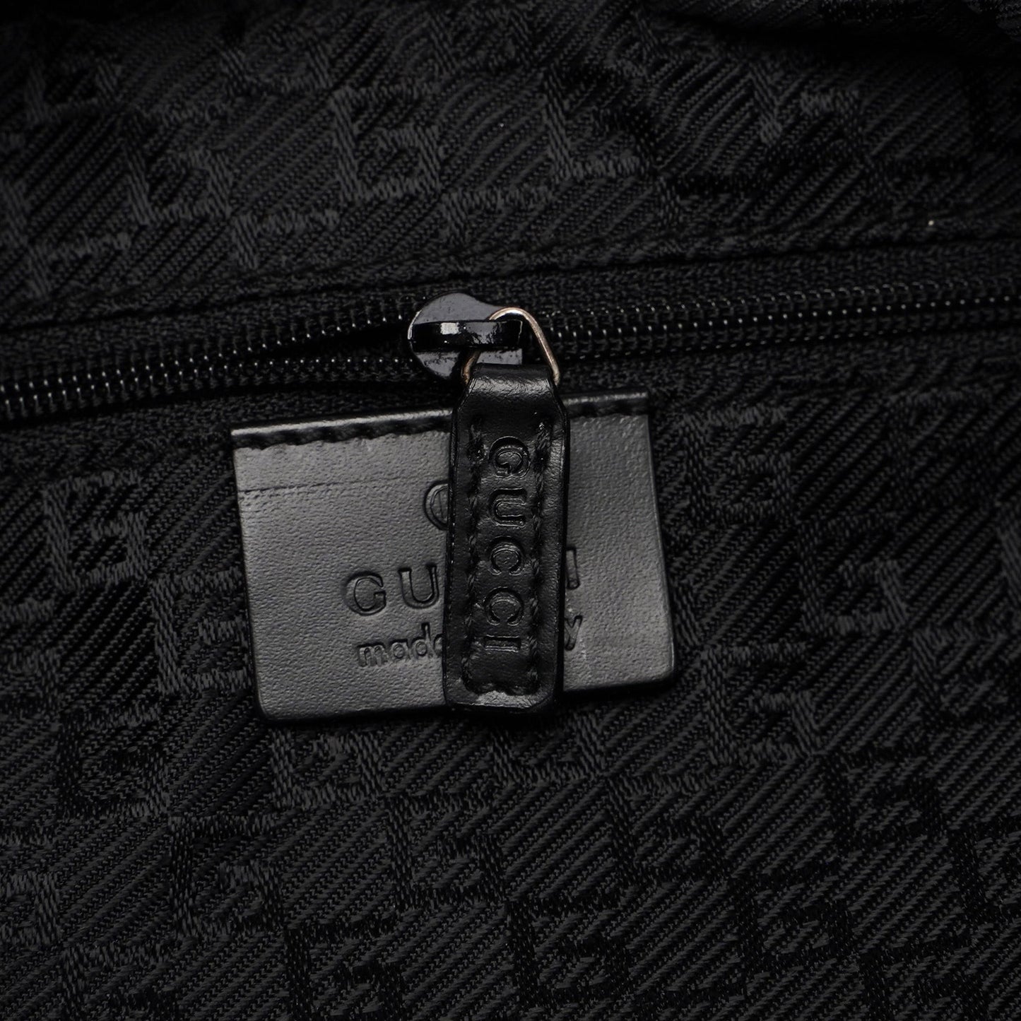 Black Calfskin Hobo Shoulder Bag