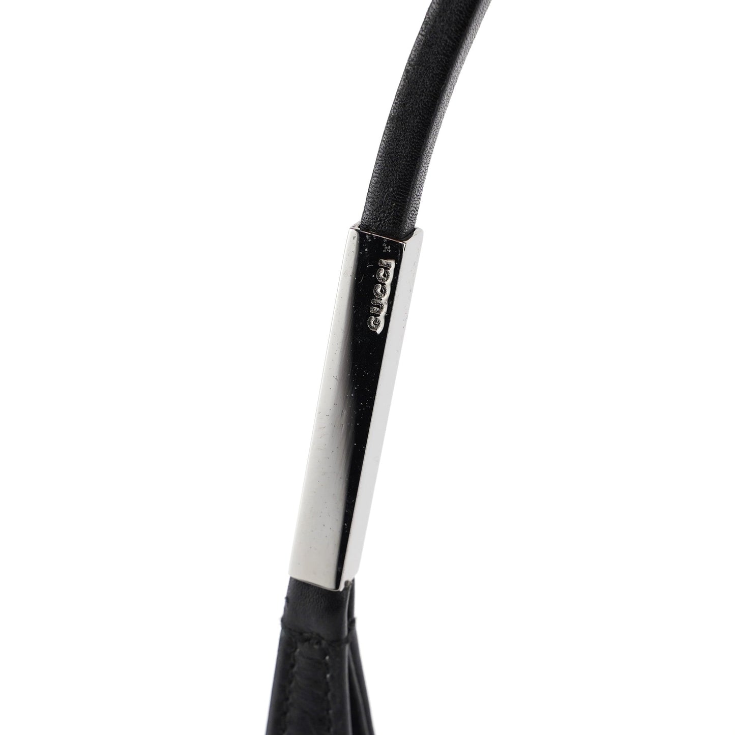 Black Calfskin Hobo Shoulder Bag