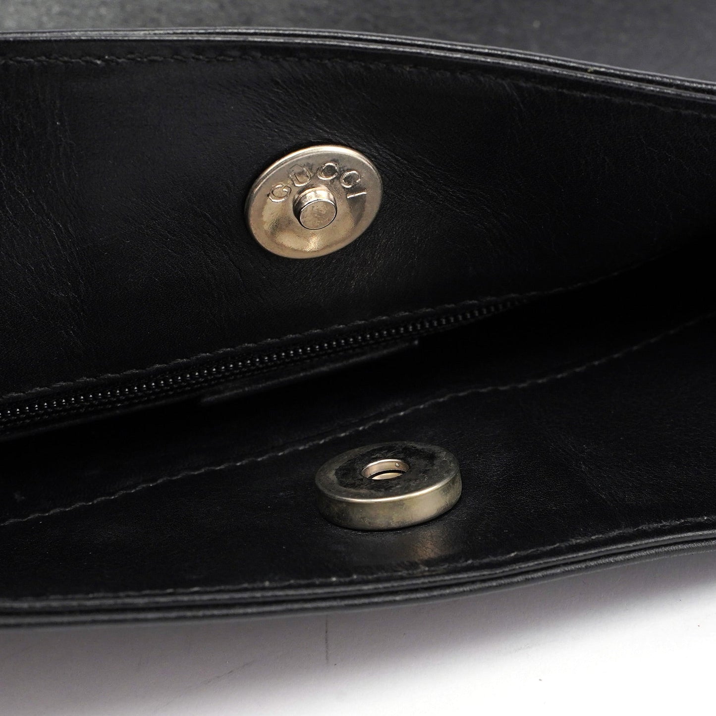 Black Calfskin Hobo Shoulder Bag