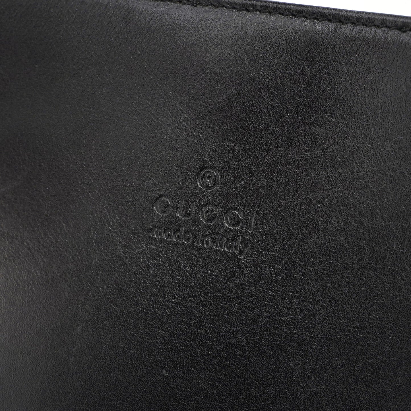 Black Calfskin Hobo Shoulder Bag