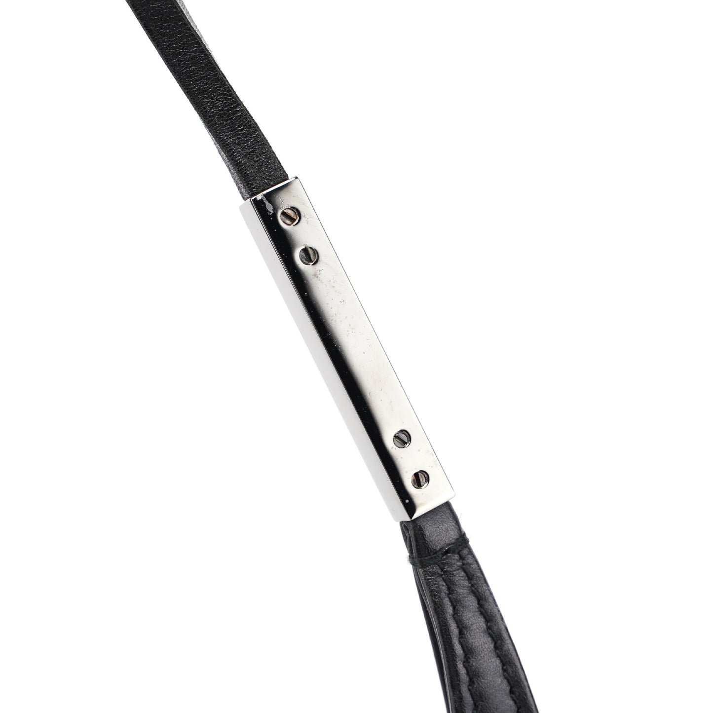 Black Calfskin Hobo Shoulder Bag