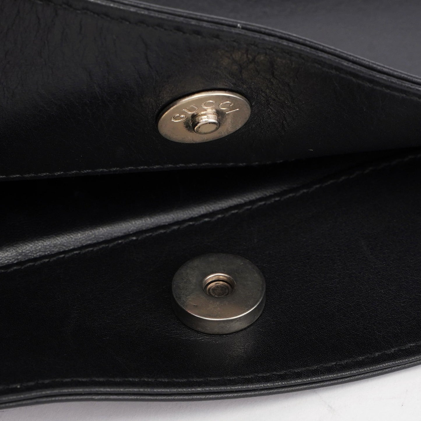 Black Calfskin Hobo Shoulder Bag