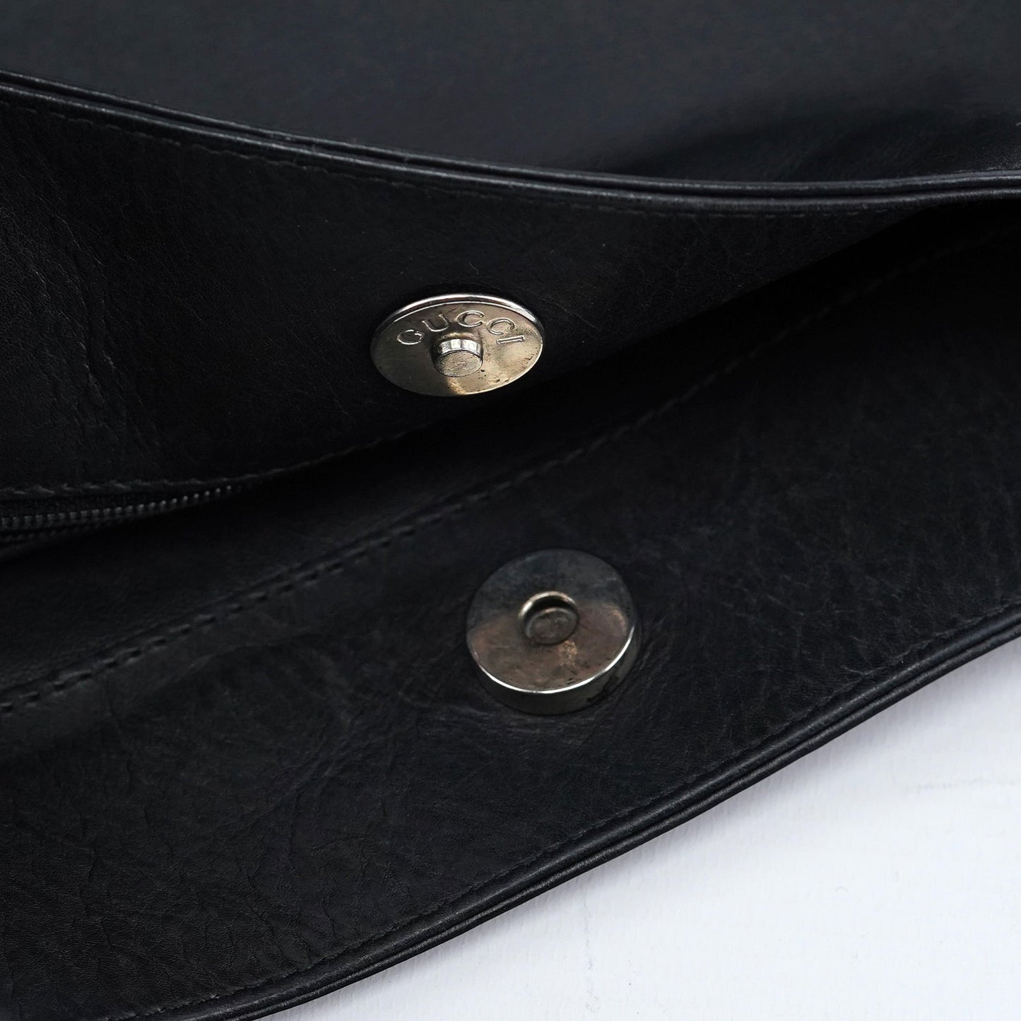 Black Calfskin Hobo Shoulder Bag