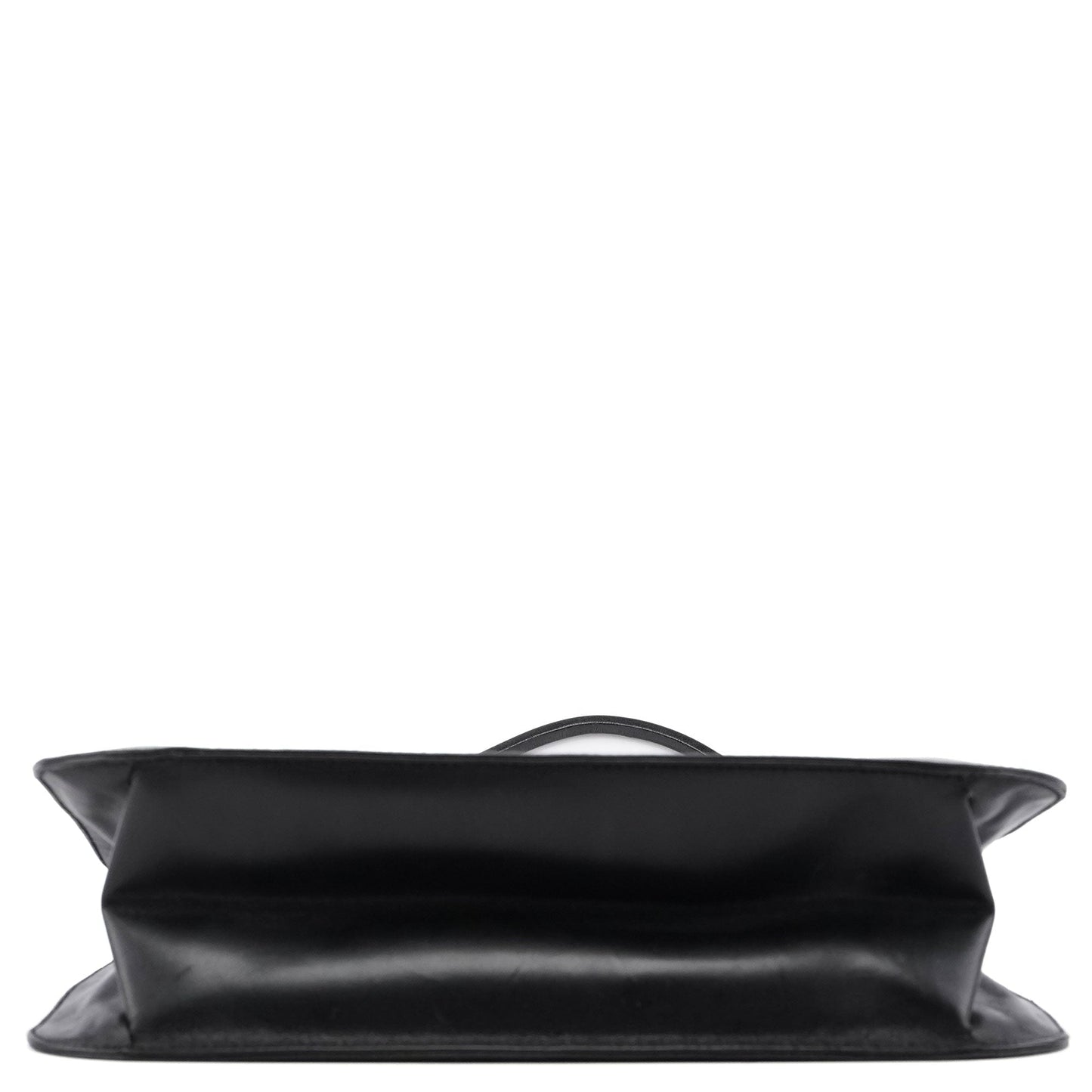 Black Calfskin Hobo Shoulder Bag