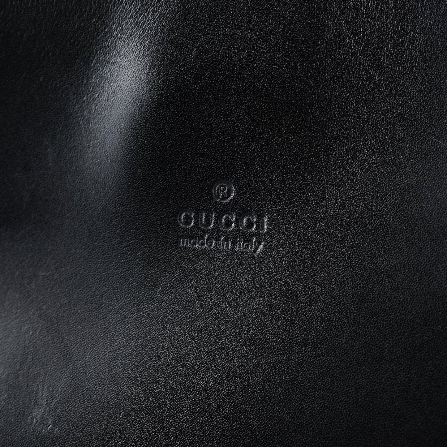 Black Calfskin Hobo Shoulder Bag