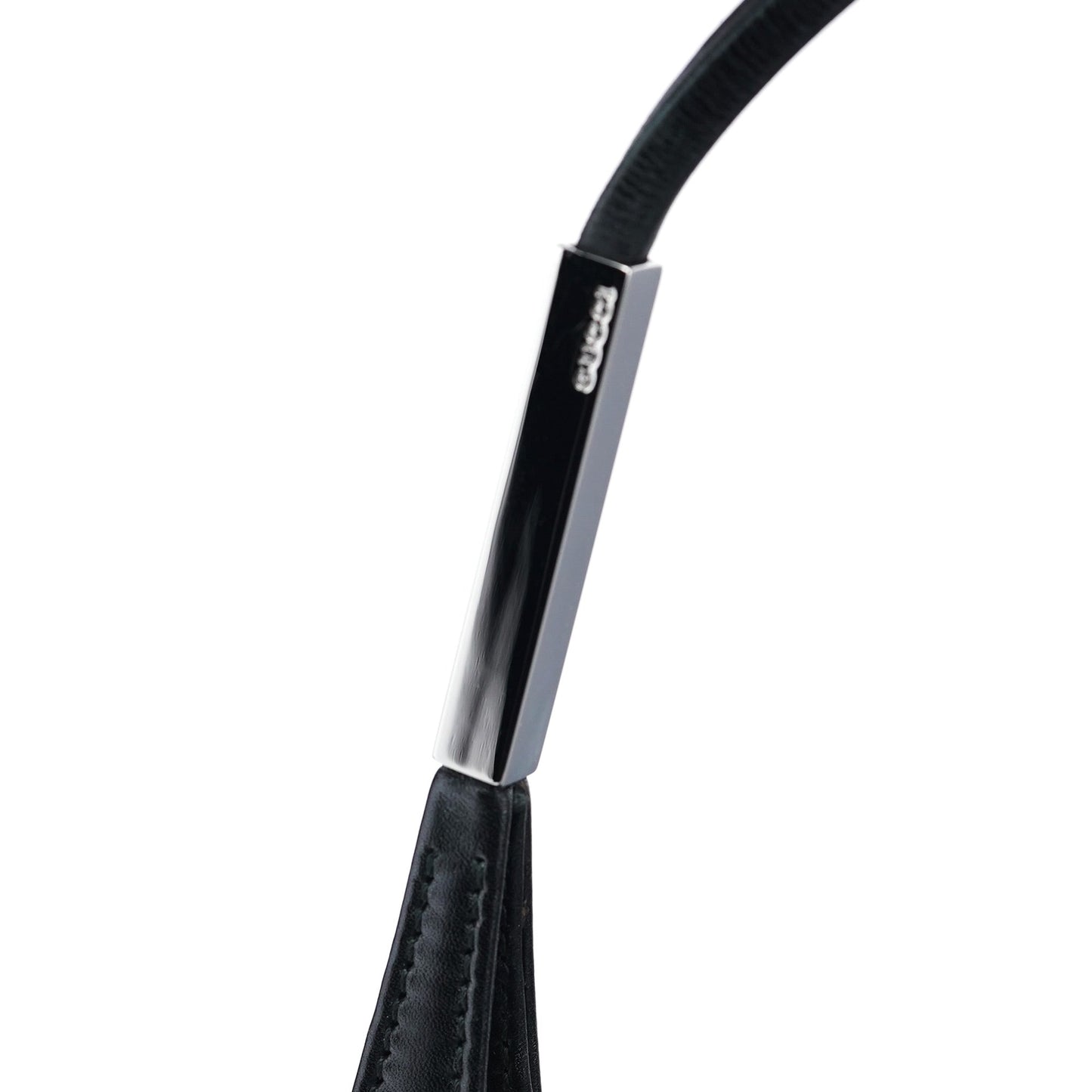 Black Calfskin Hobo Shoulder Bag