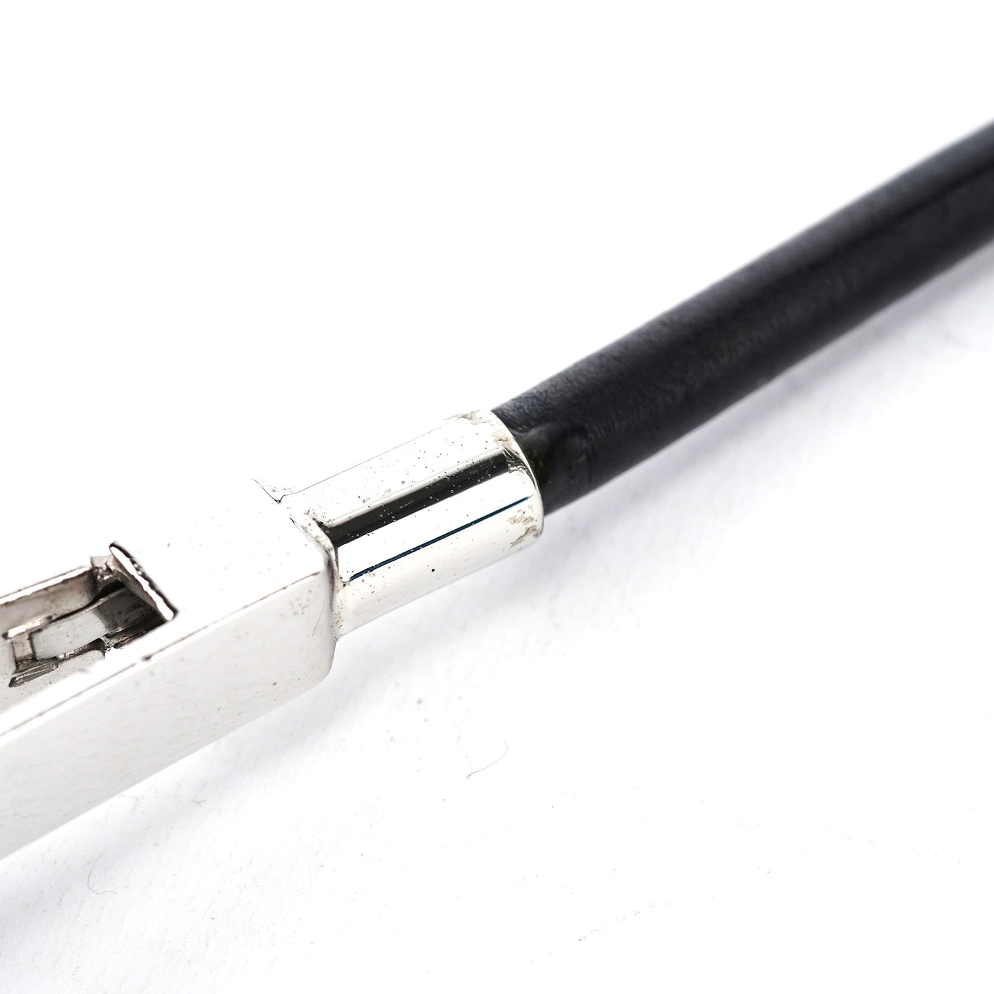 Black Calfskin Hobo Shoulder Bag