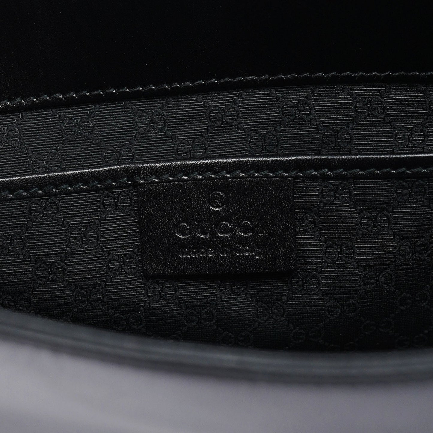 Black Calfskin Hobo Shoulder Bag