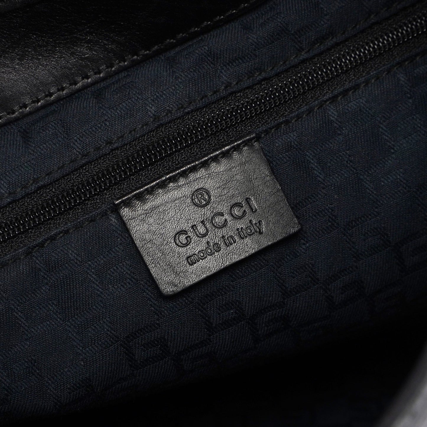 Black Calfskin Jackie Shoulder Bag