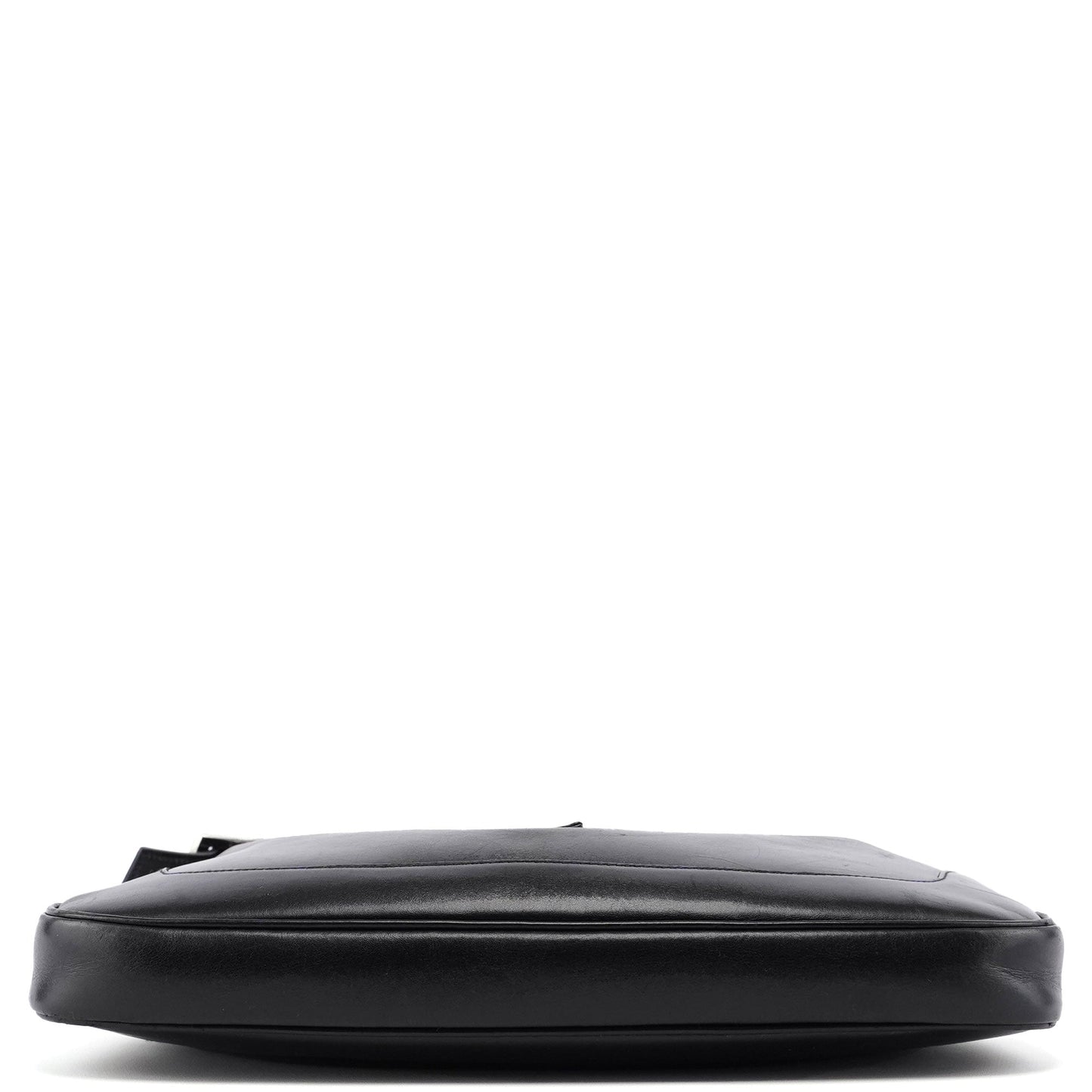 Black Calfskin Jackie Shoulder Bag