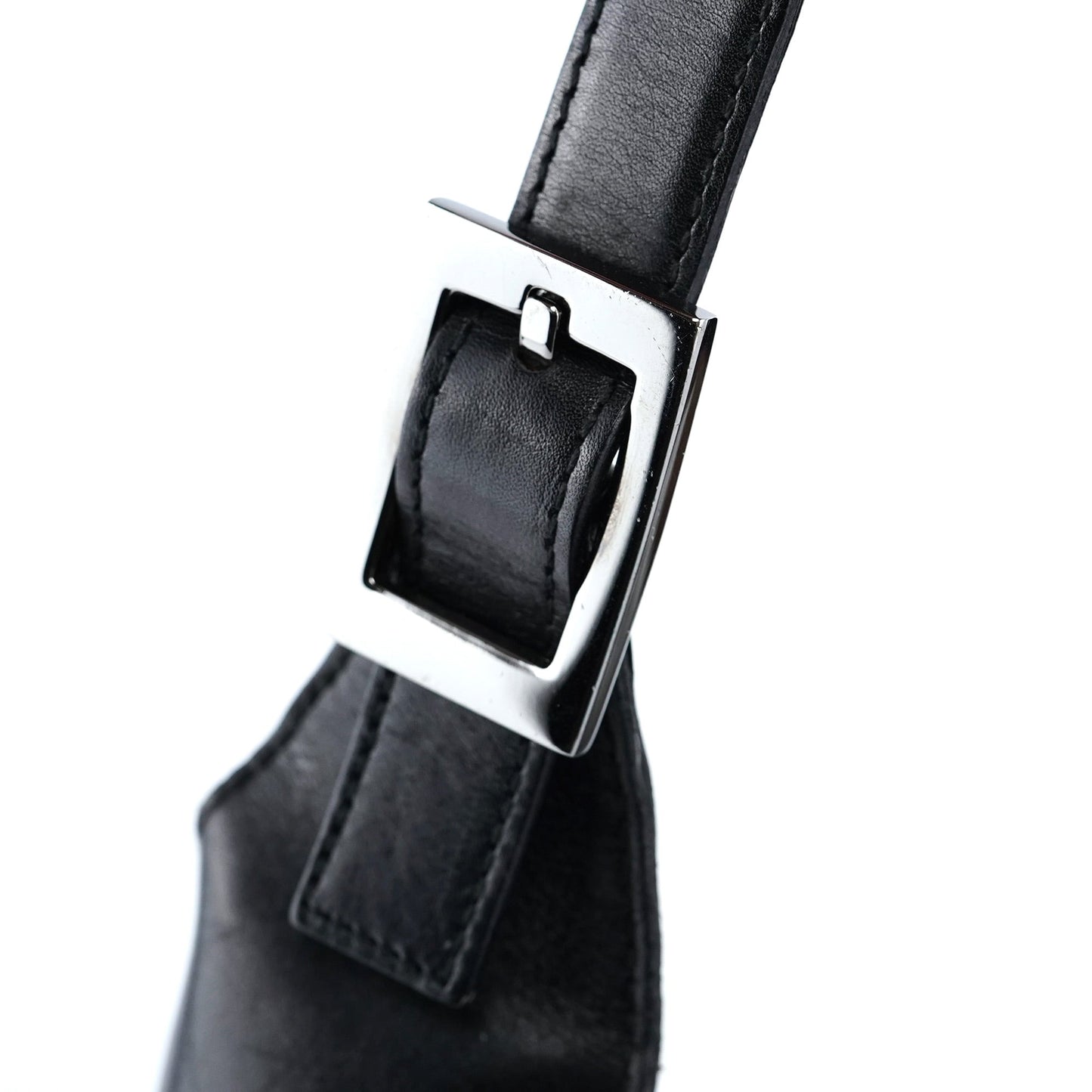 Black Calfskin Jackie Shoulder Bag