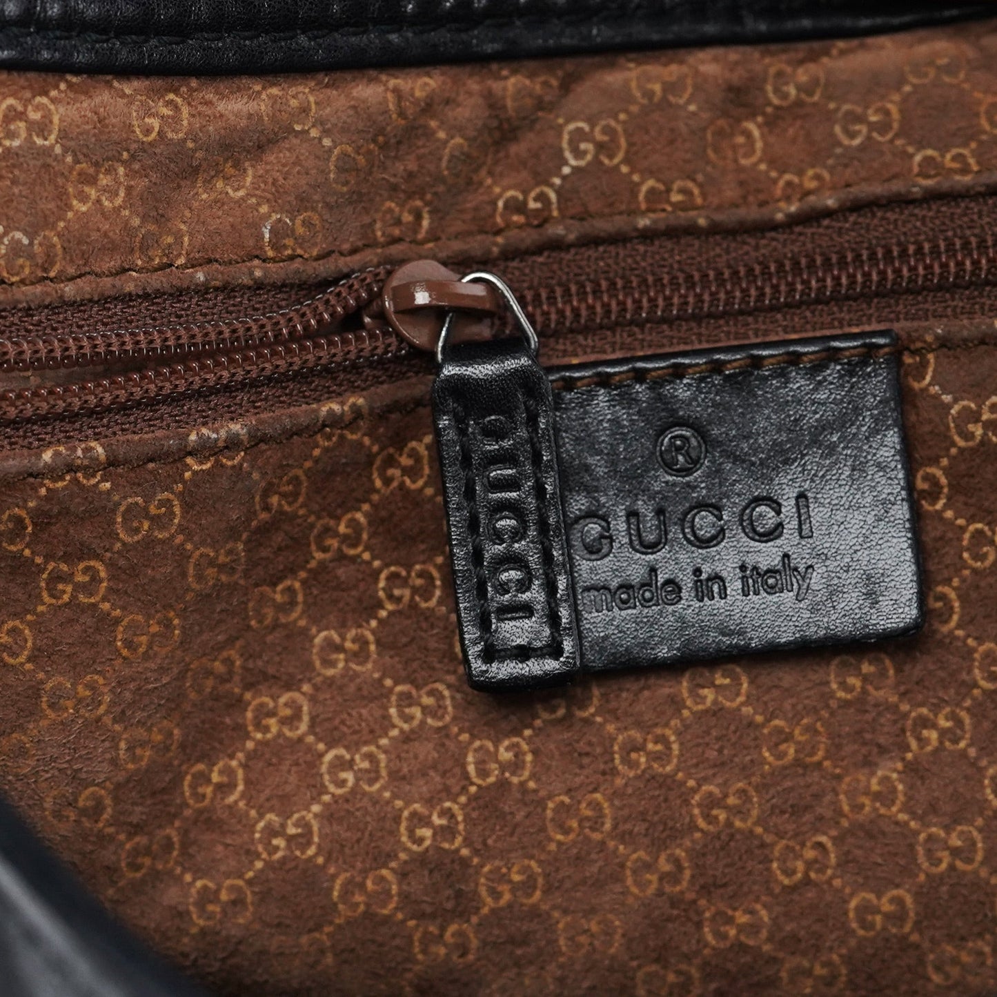 Black Calfskin Jackie Shoulder Bag