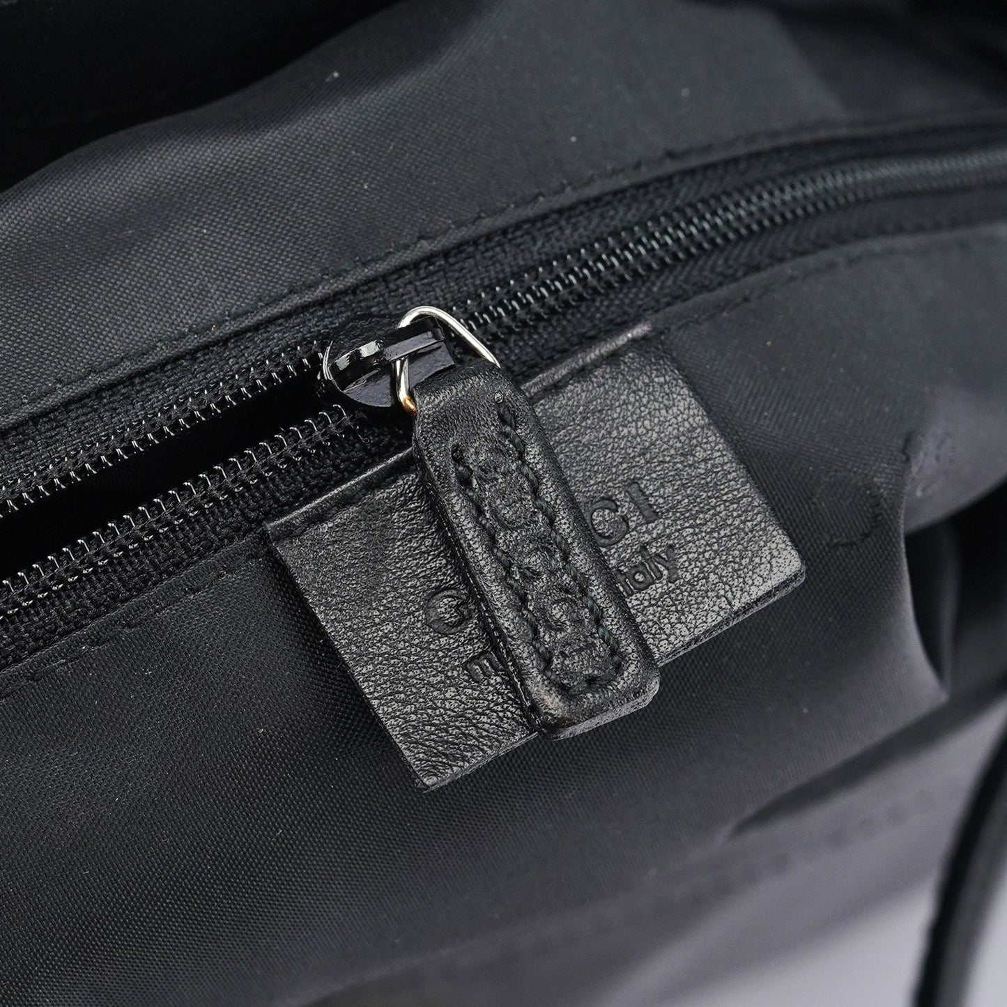 Black Calfskin Jackie Shoulder Bag