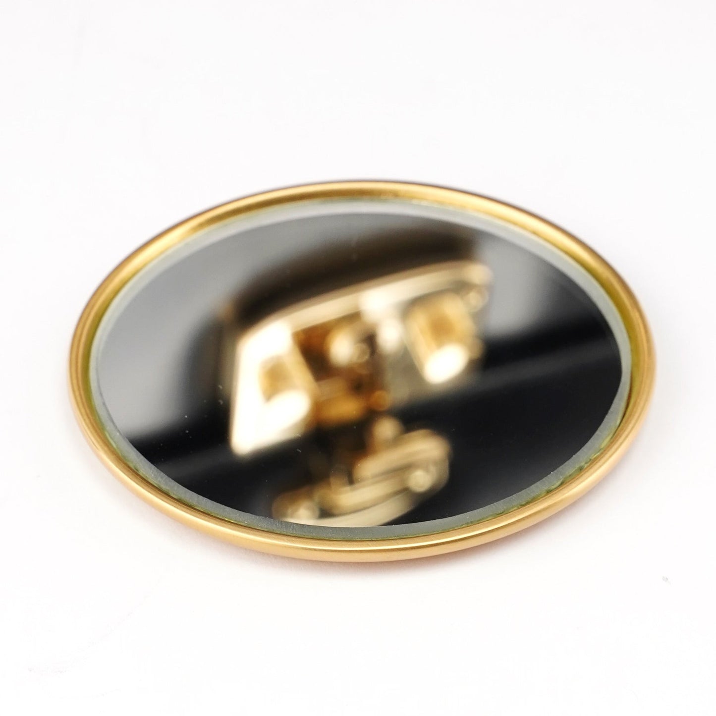 Black Calfskin Lady Lock Top Handle Bag