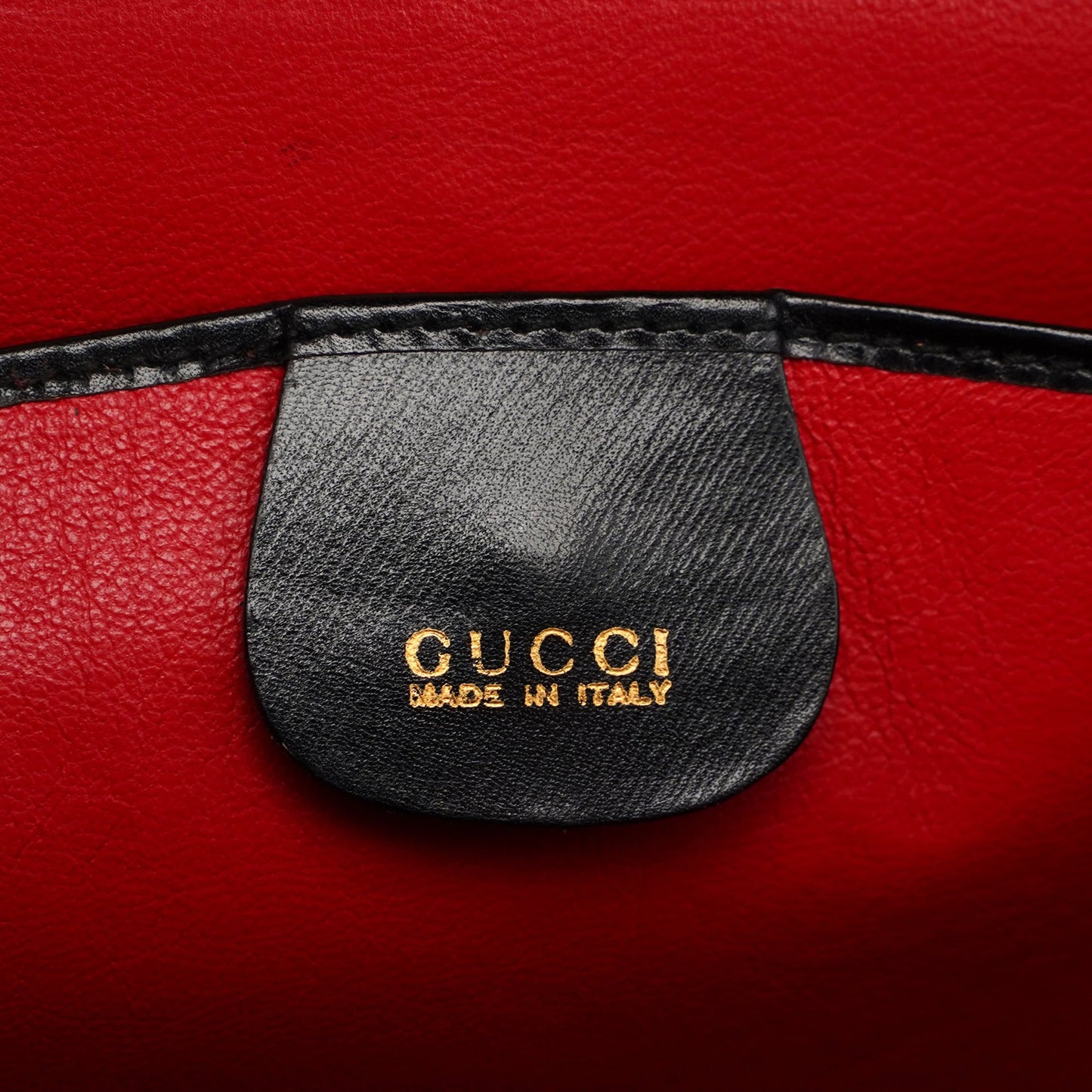 Black Calfskin Lady Lock Top Handle Bag