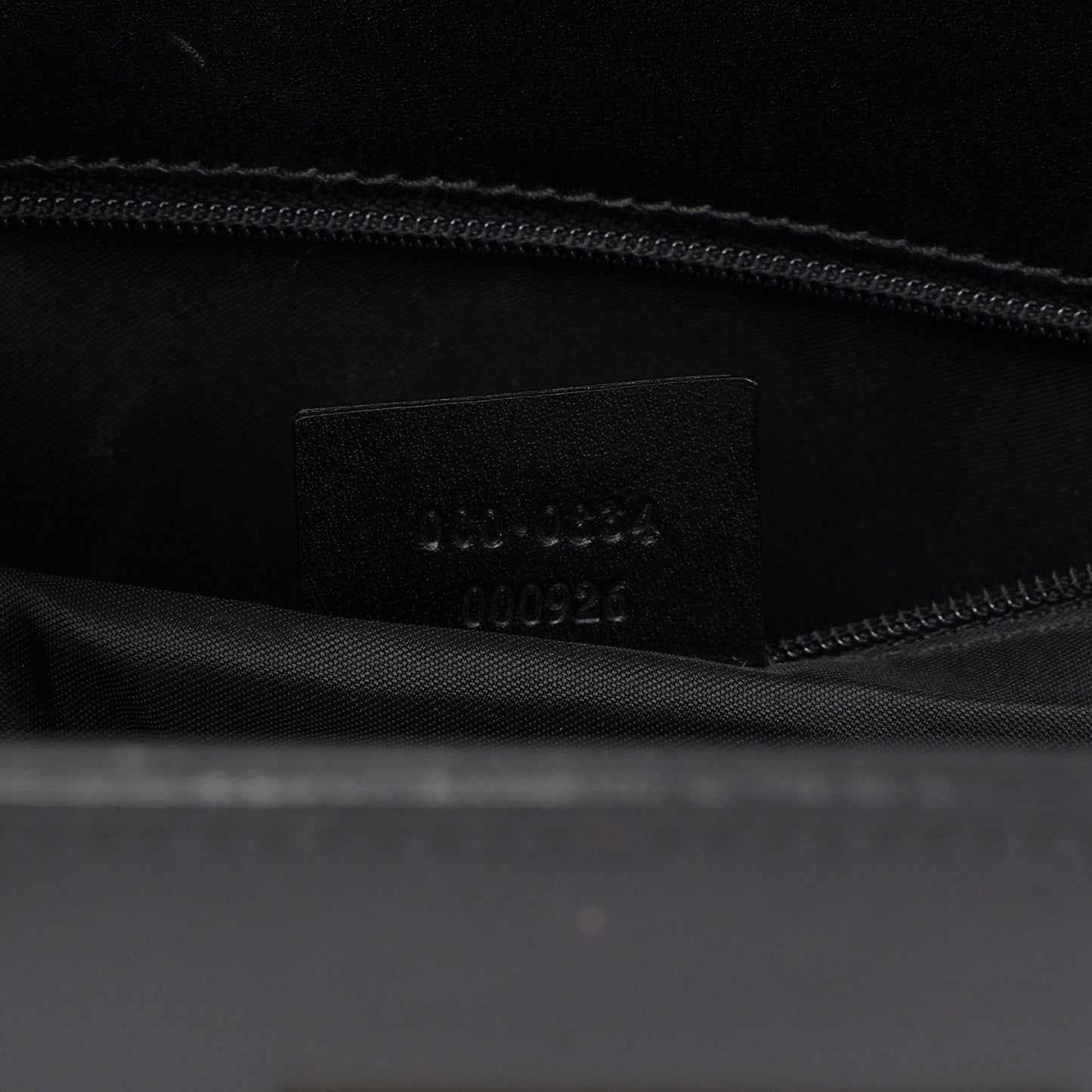 Black Calfskin Plaque Tote Bag