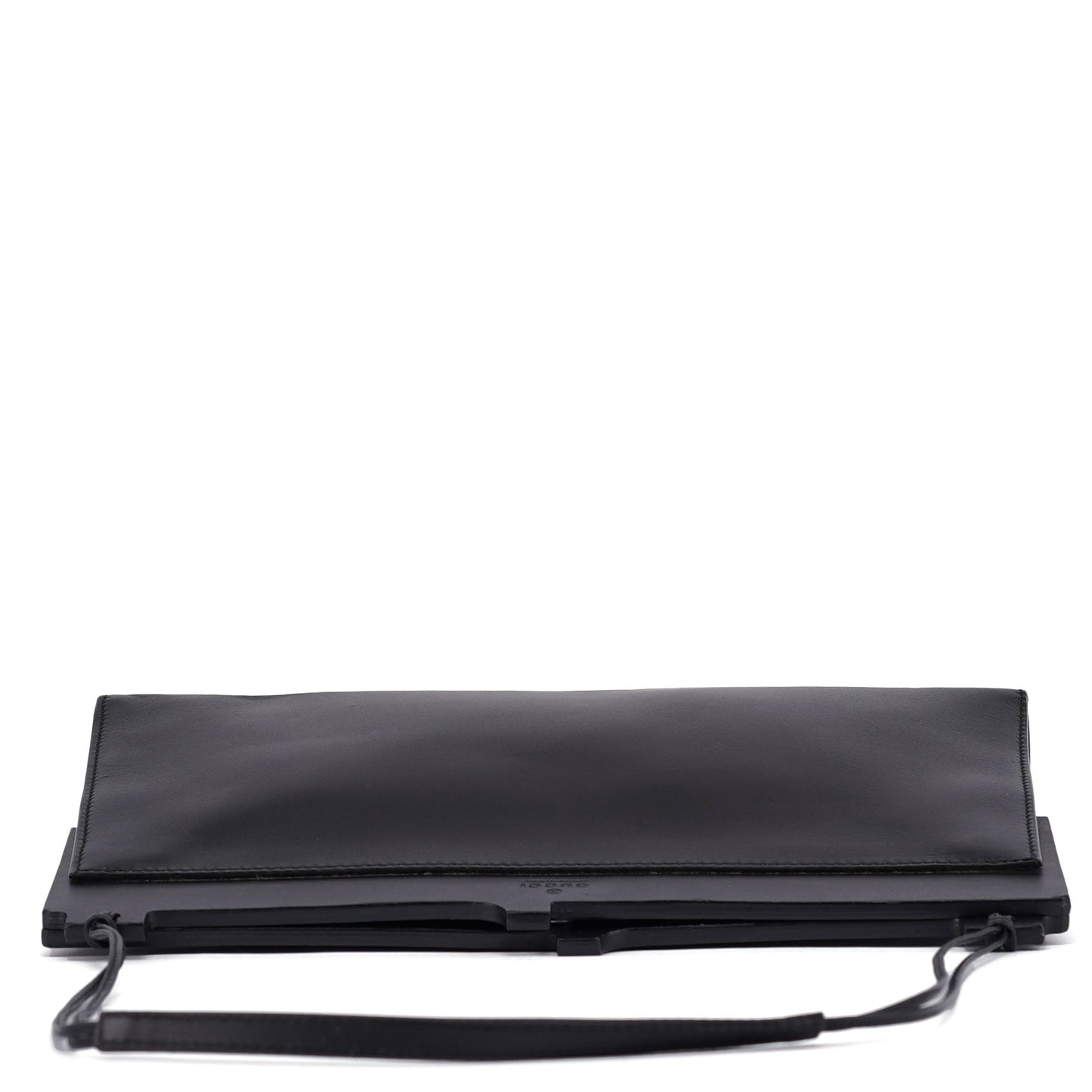 Black Calfskin Shoulder Bag