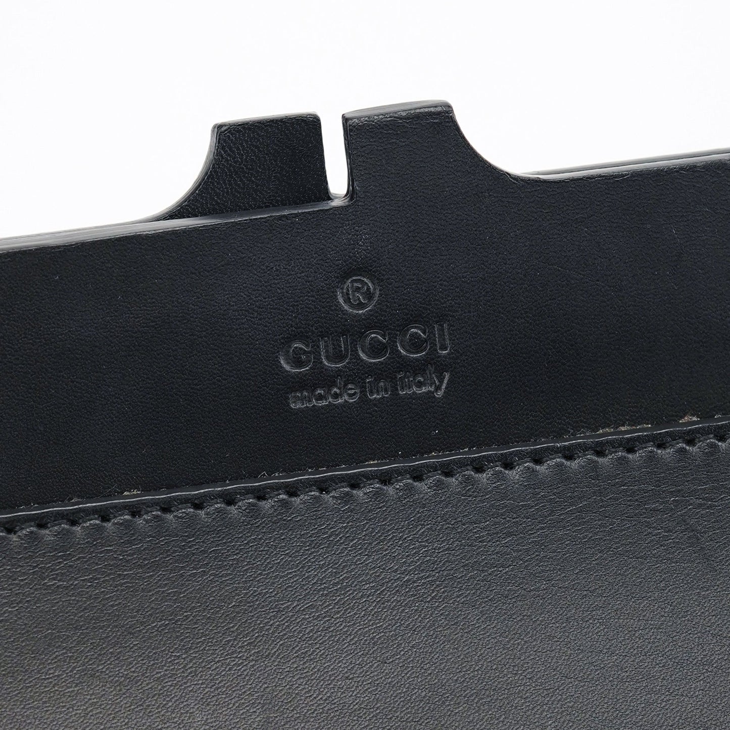 Black Calfskin Shoulder Bag