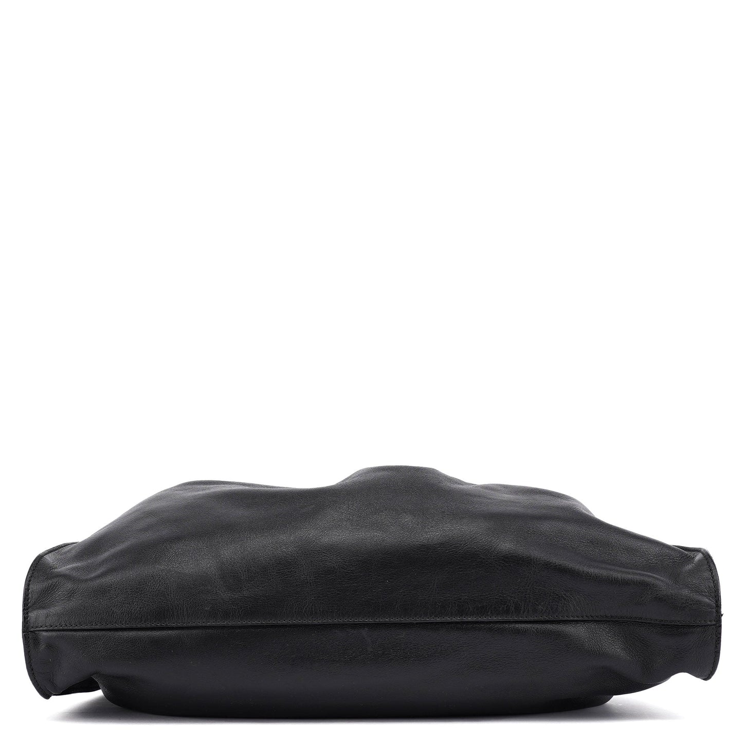 Black Calfskin Shoulder Bag