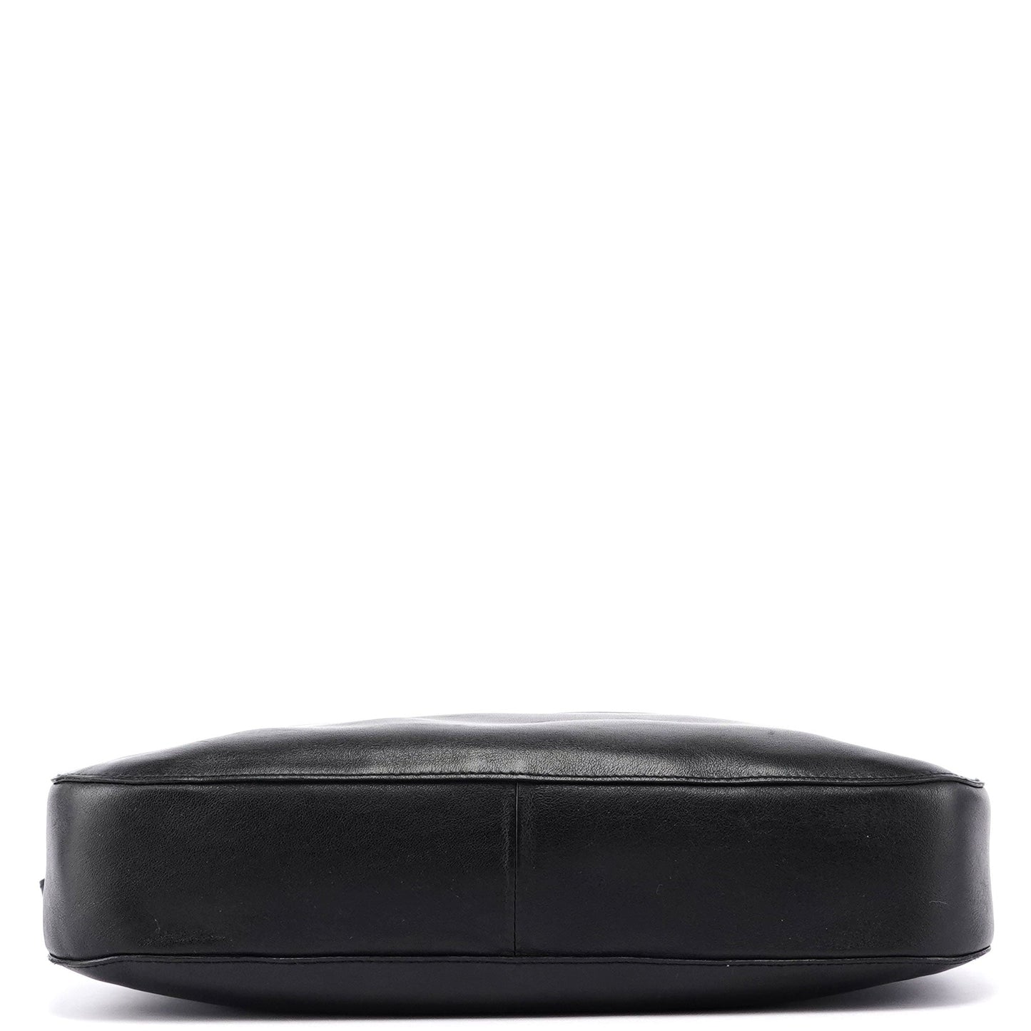 Black Calfskin Shoulder Bag