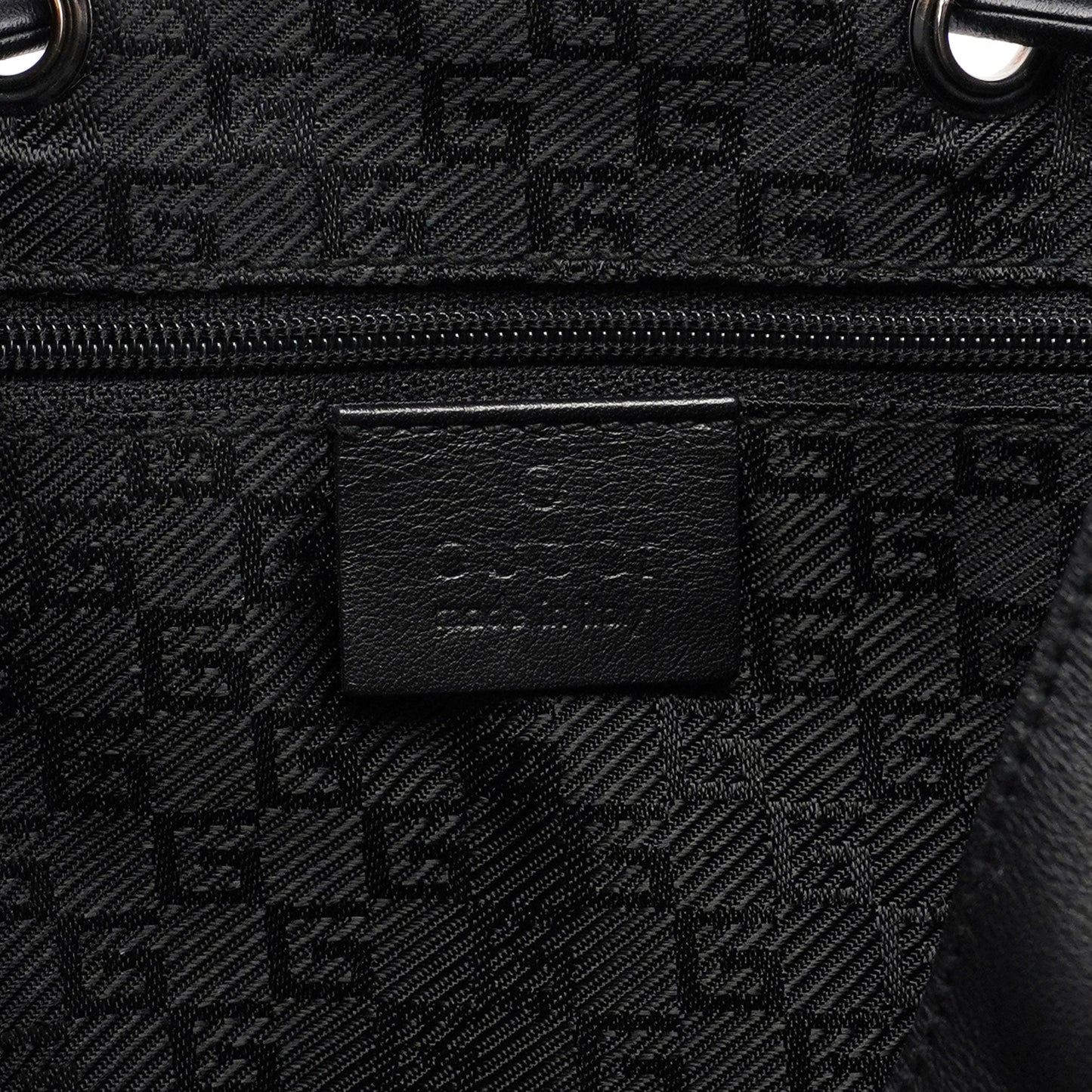 Black Calfskin Shoulder Bag