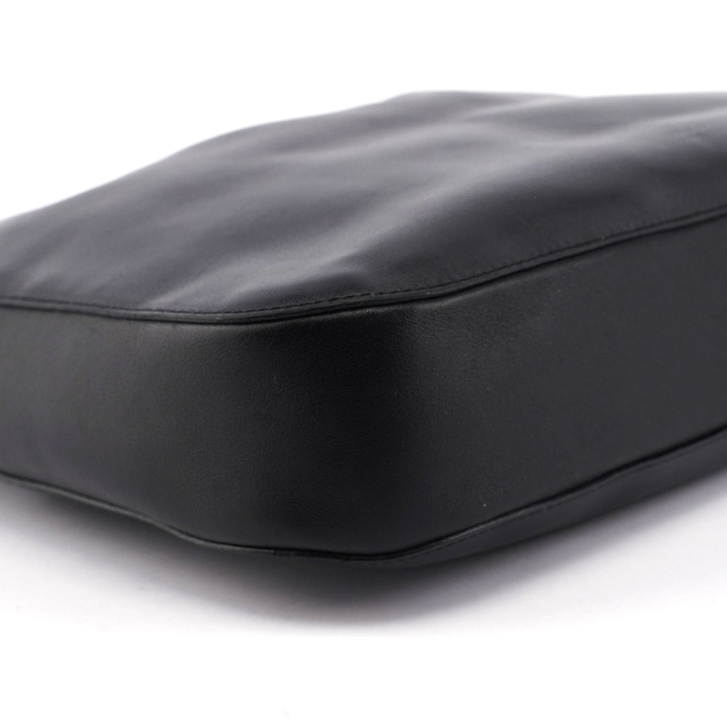 Black Calfskin Shoulder Bag