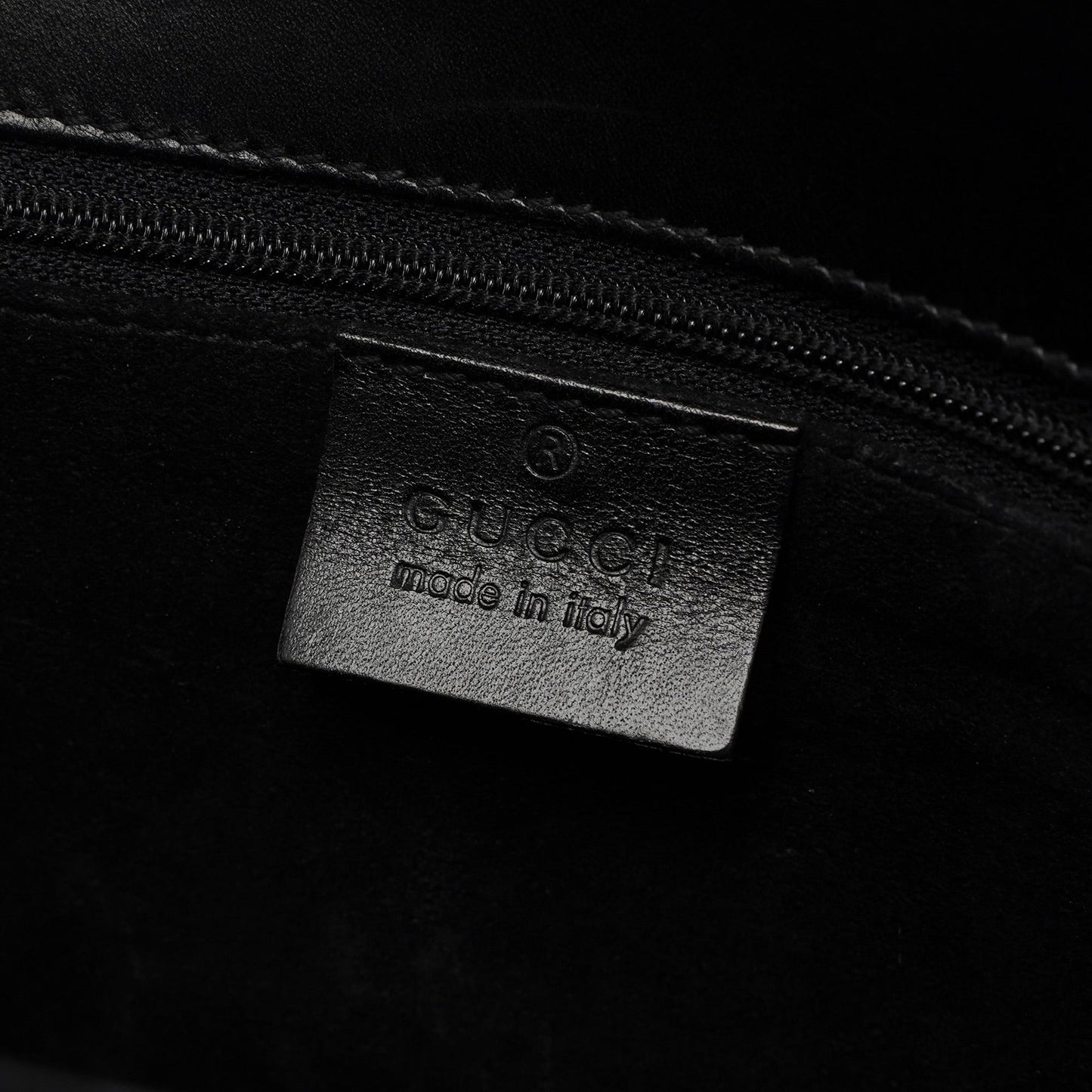 Black Calfskin Shoulder Bag