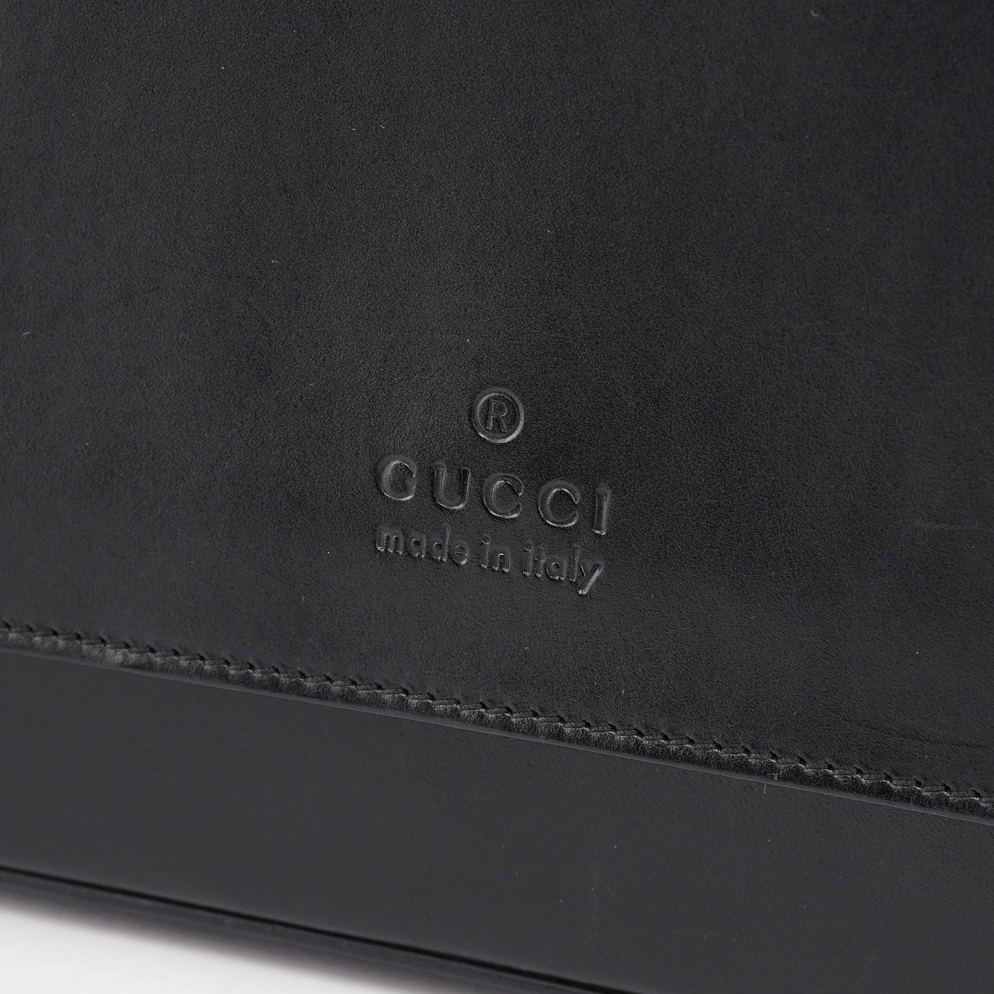 Black Calfskin Shoulder Bag